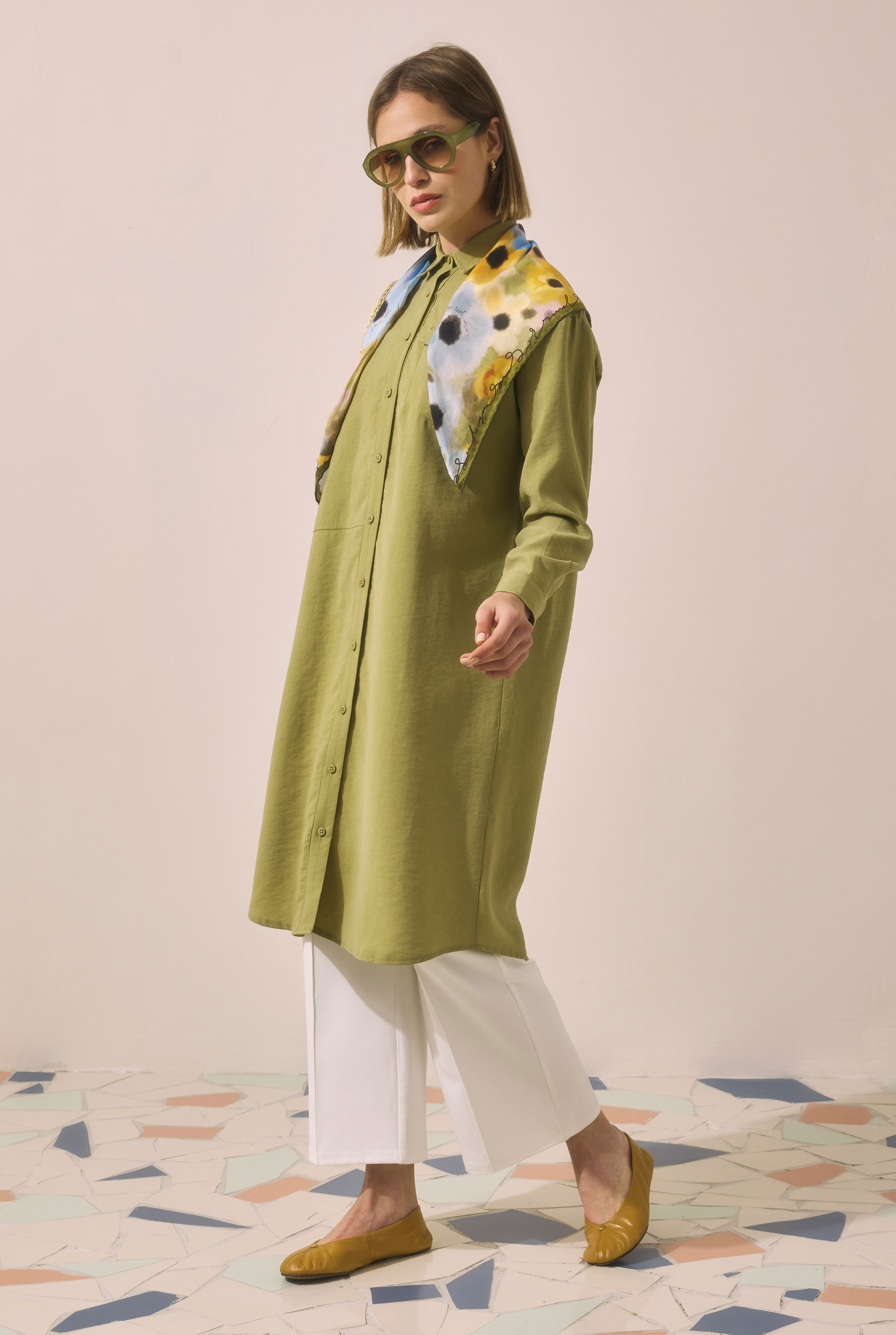 Partite Modal Shirt Oil Green - 2