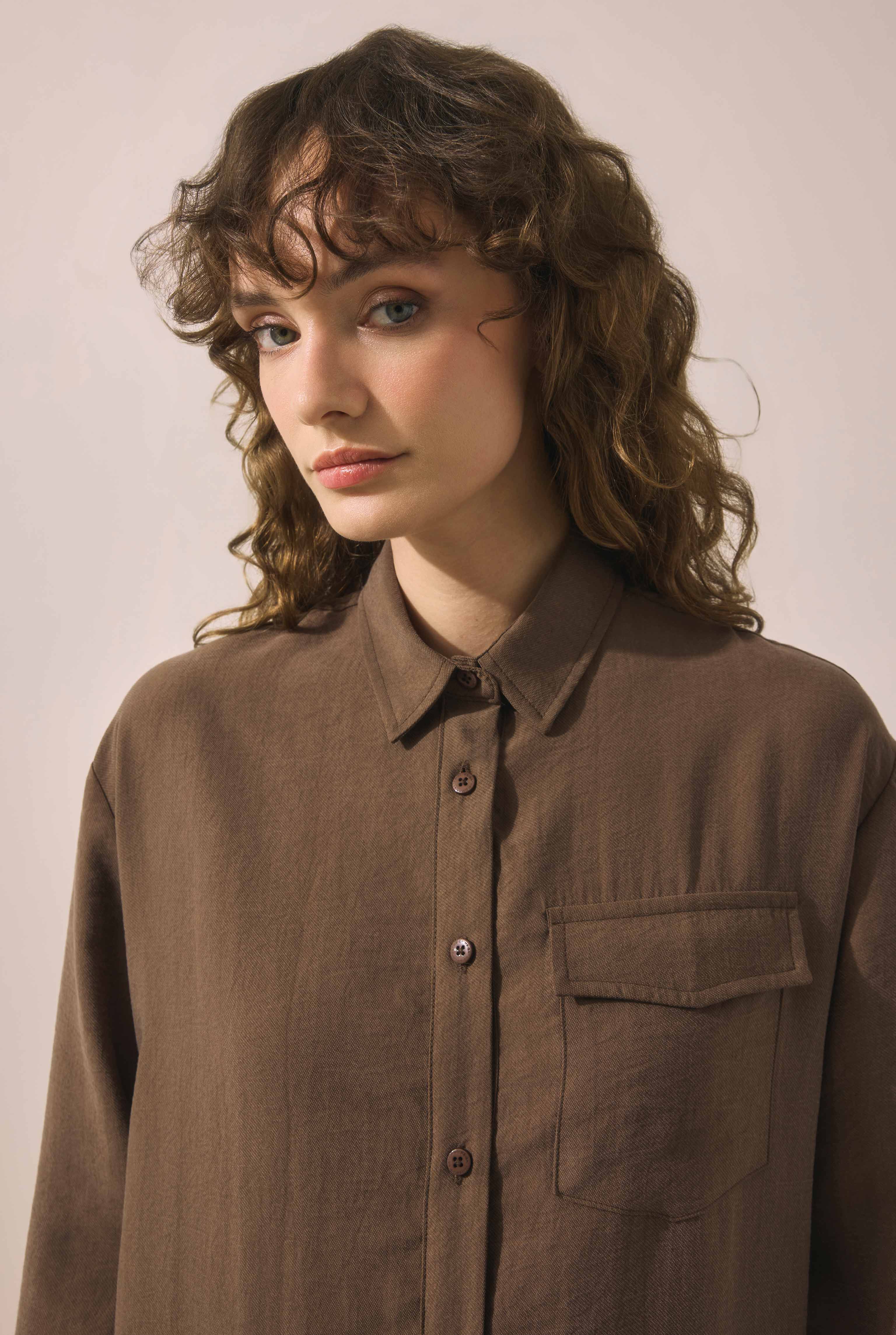 Partite Modal Shirt Brown - 2