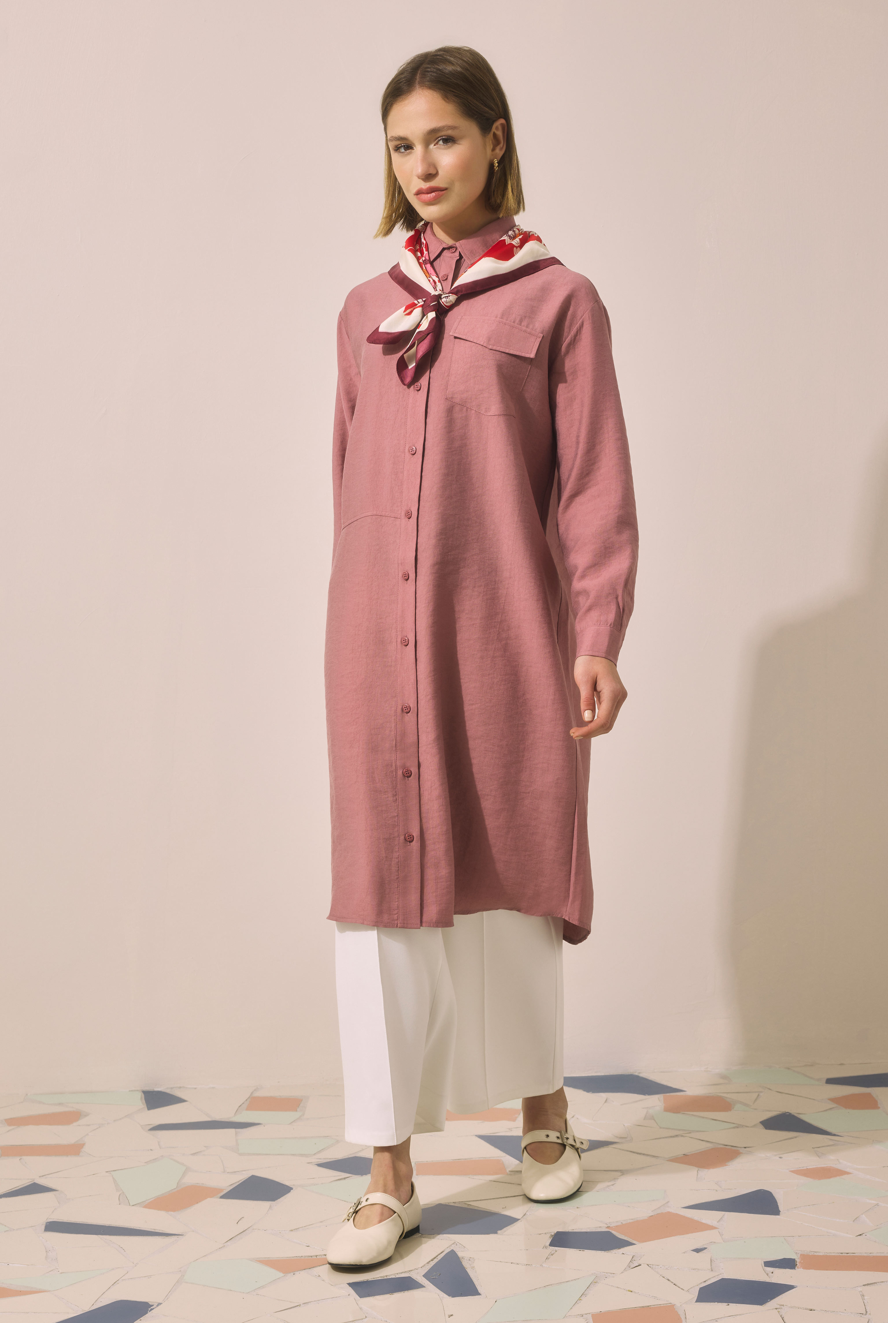 Partite Modal Shirt Old Rose - 2