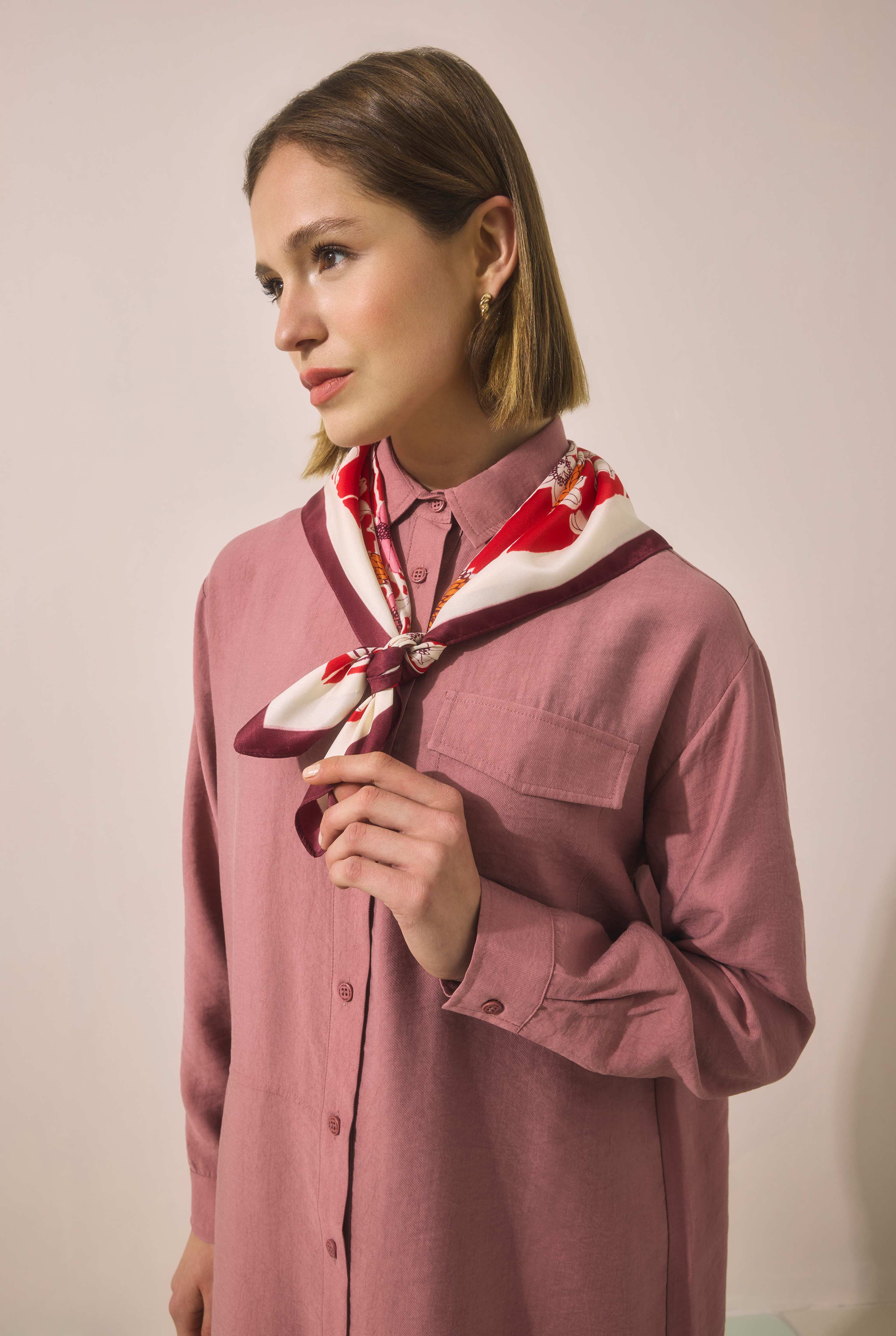 Partite Modal Shirt Old Rose - 3