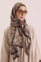 Frame Bloom Shawl Brown 