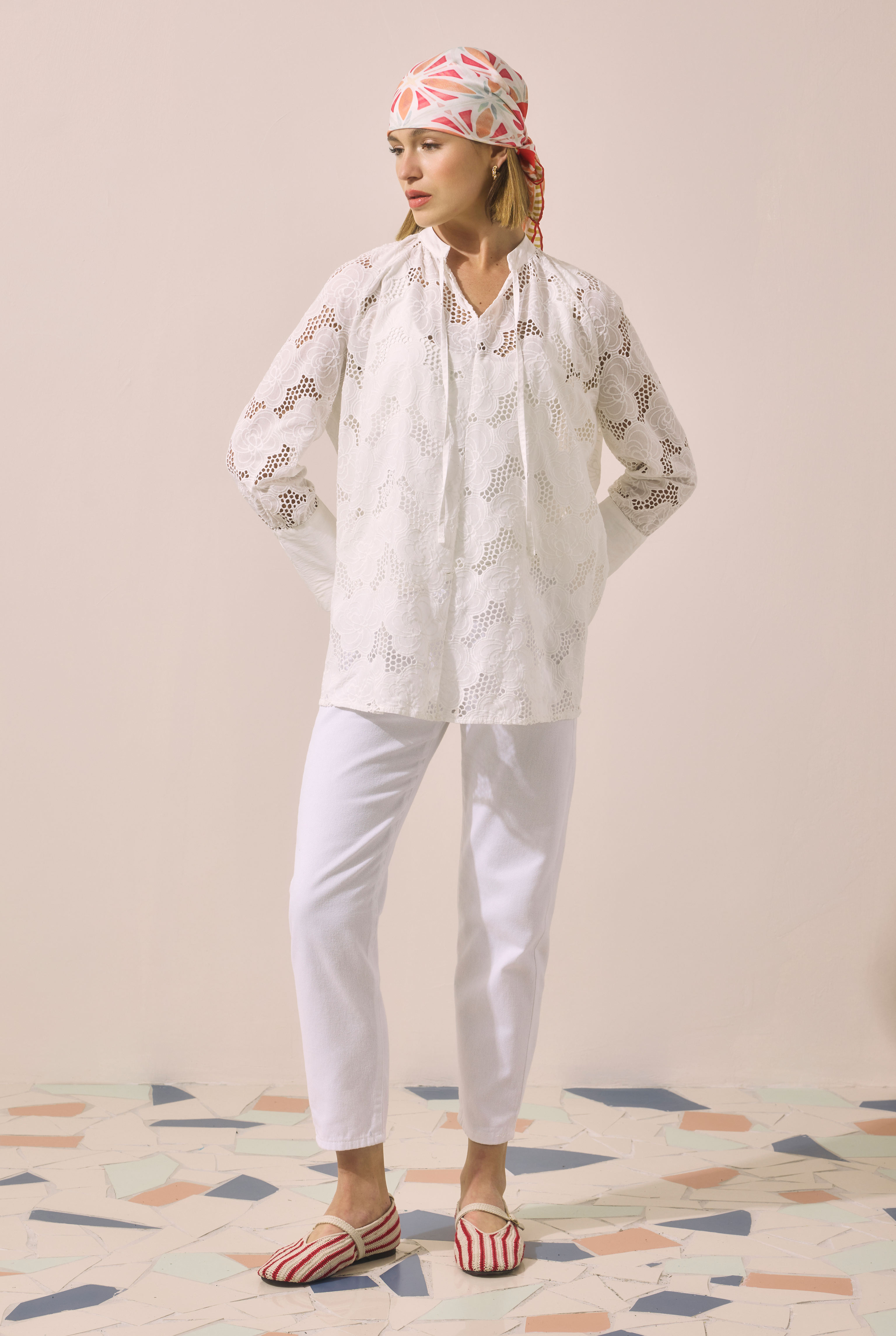 Mom Comfort Jean White - 3