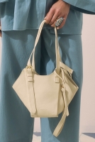 Fermuar Detaylı Shopper Çanta Krem 