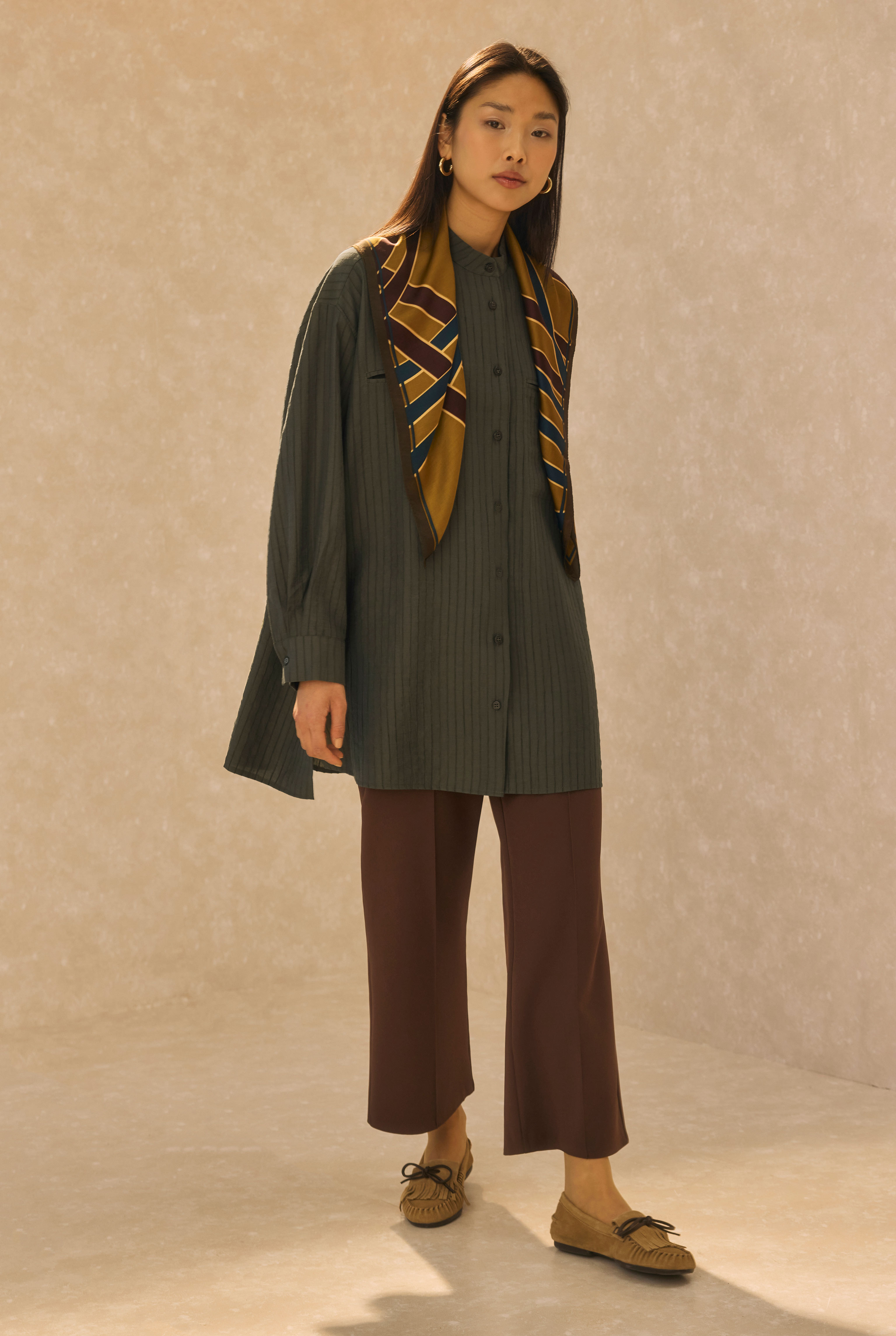 Welt Pocket Detail Shirt Forest Green - HE-QA