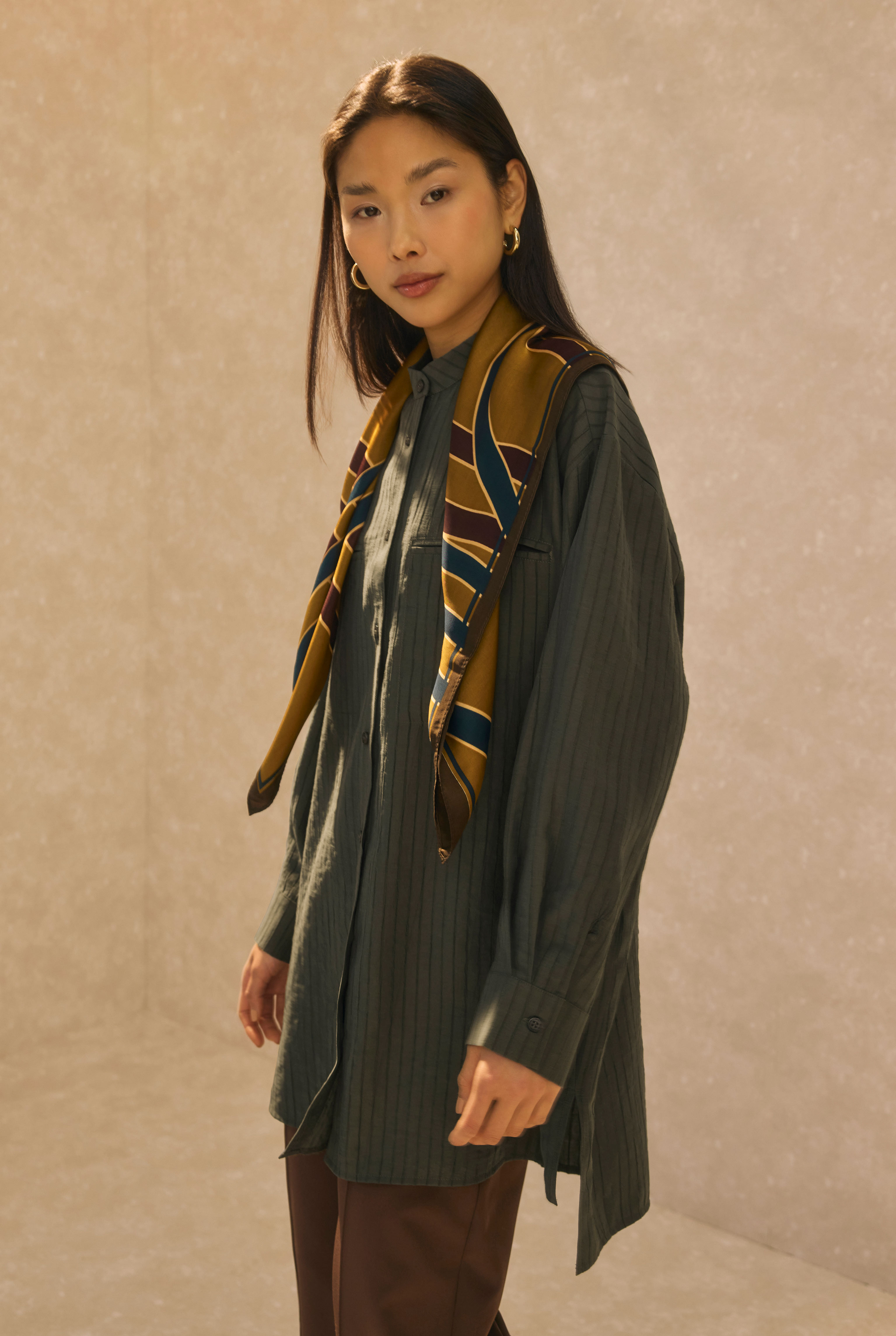 Welt Pocket Detail Shirt Forest Green - 2