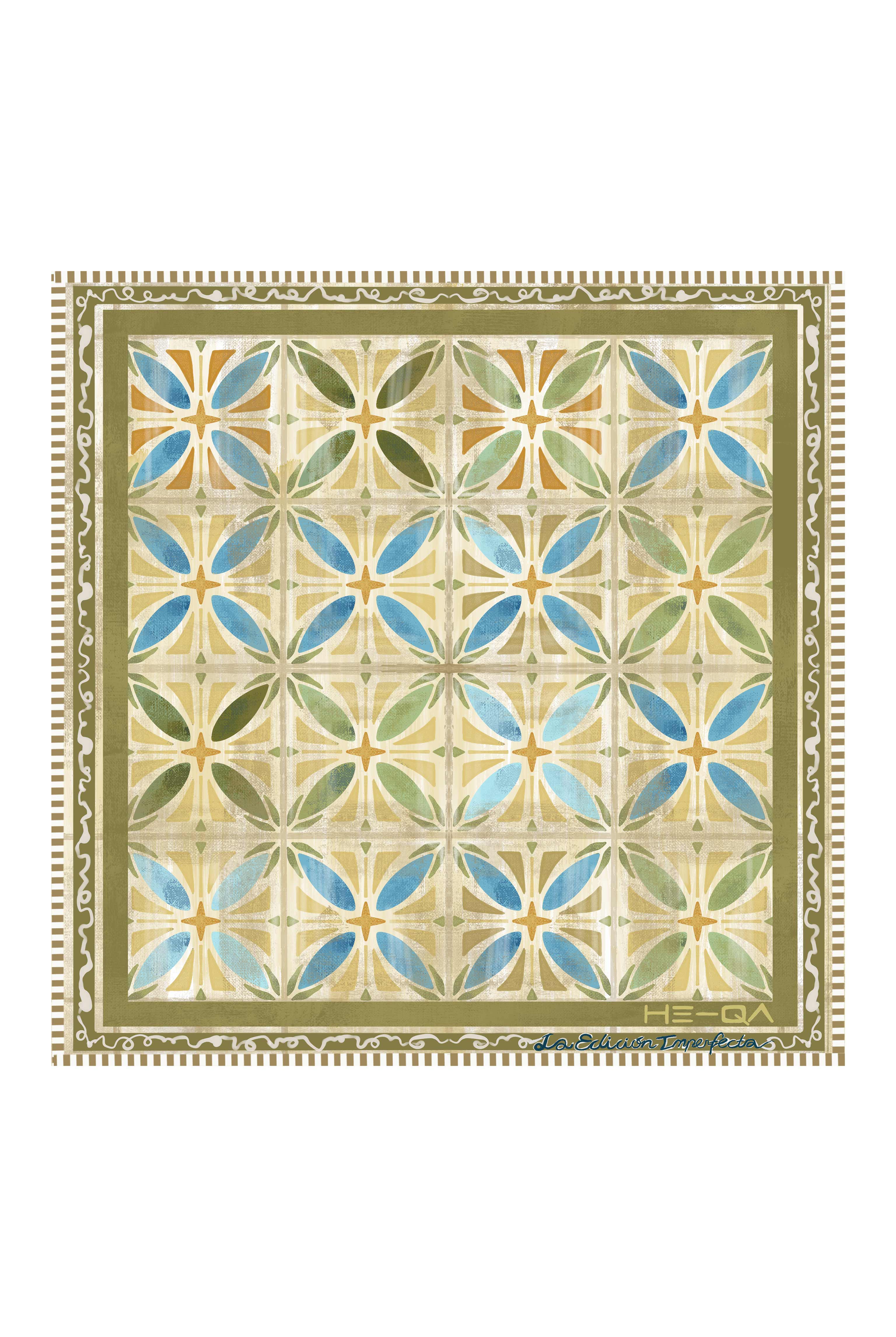Trencadis Scarf Green - 4