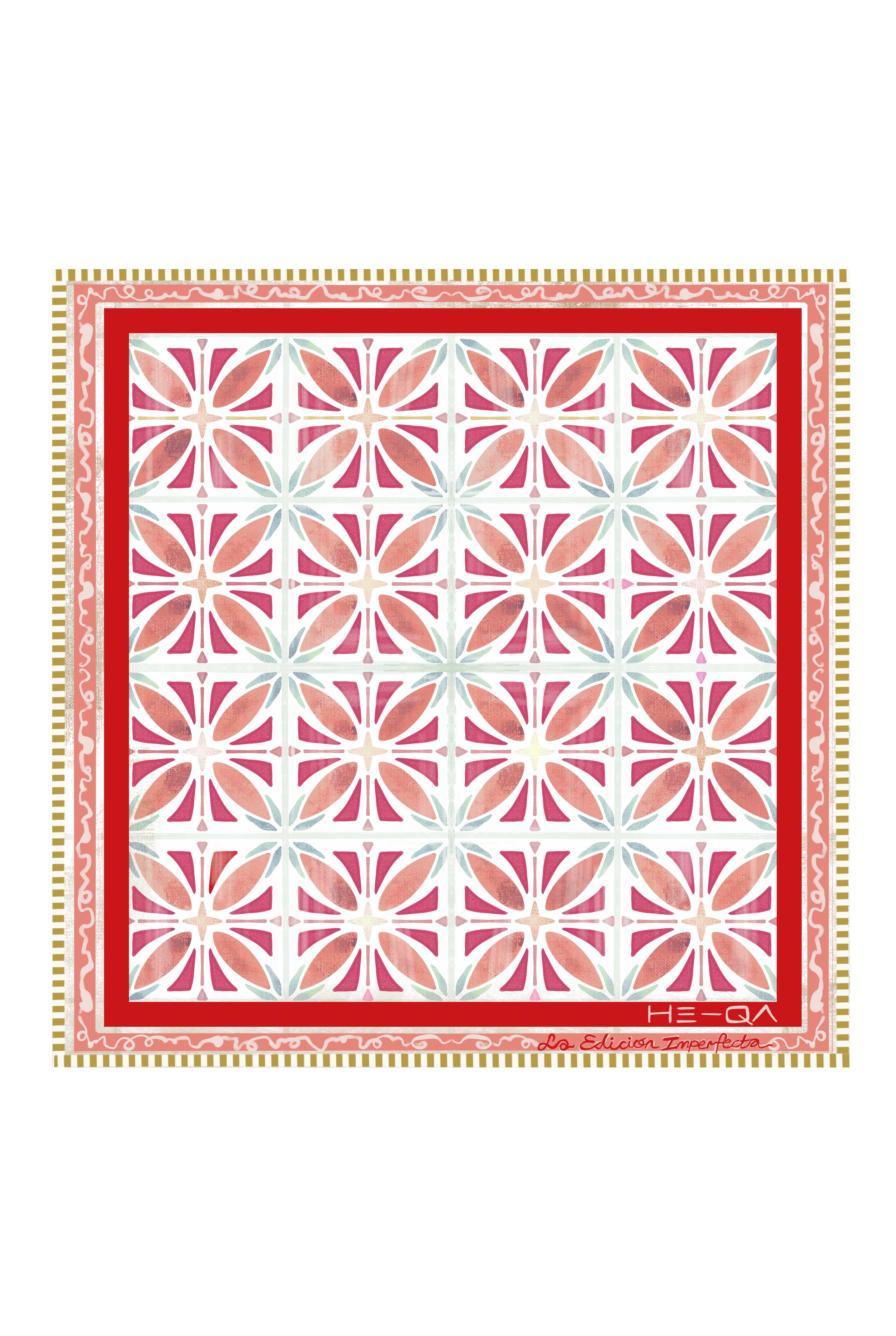 Trencadis Scarf Garnet - 7