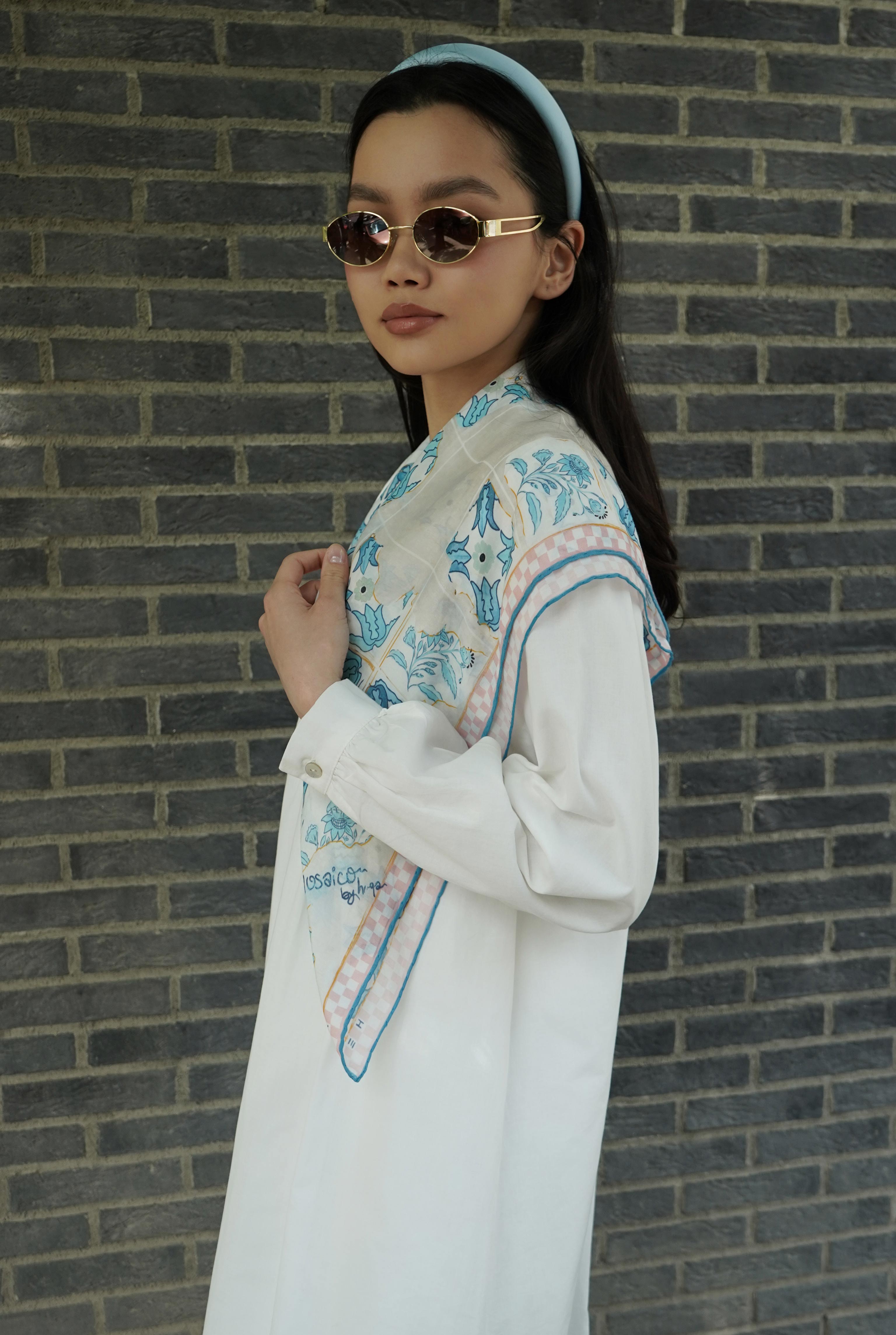 Pintuck Detailed Long Tunic Ecru - 3