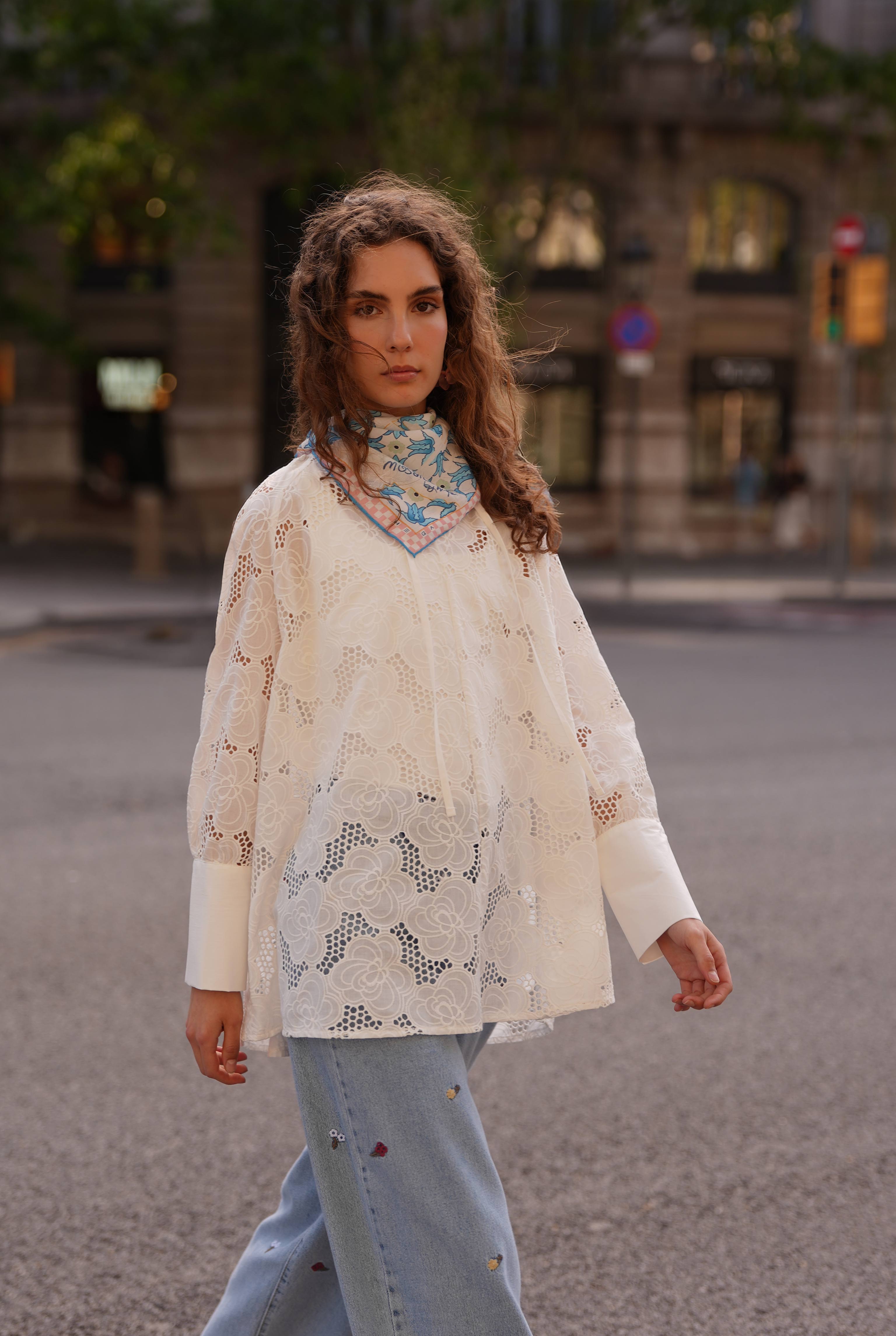 Guipure Tunic White - 7