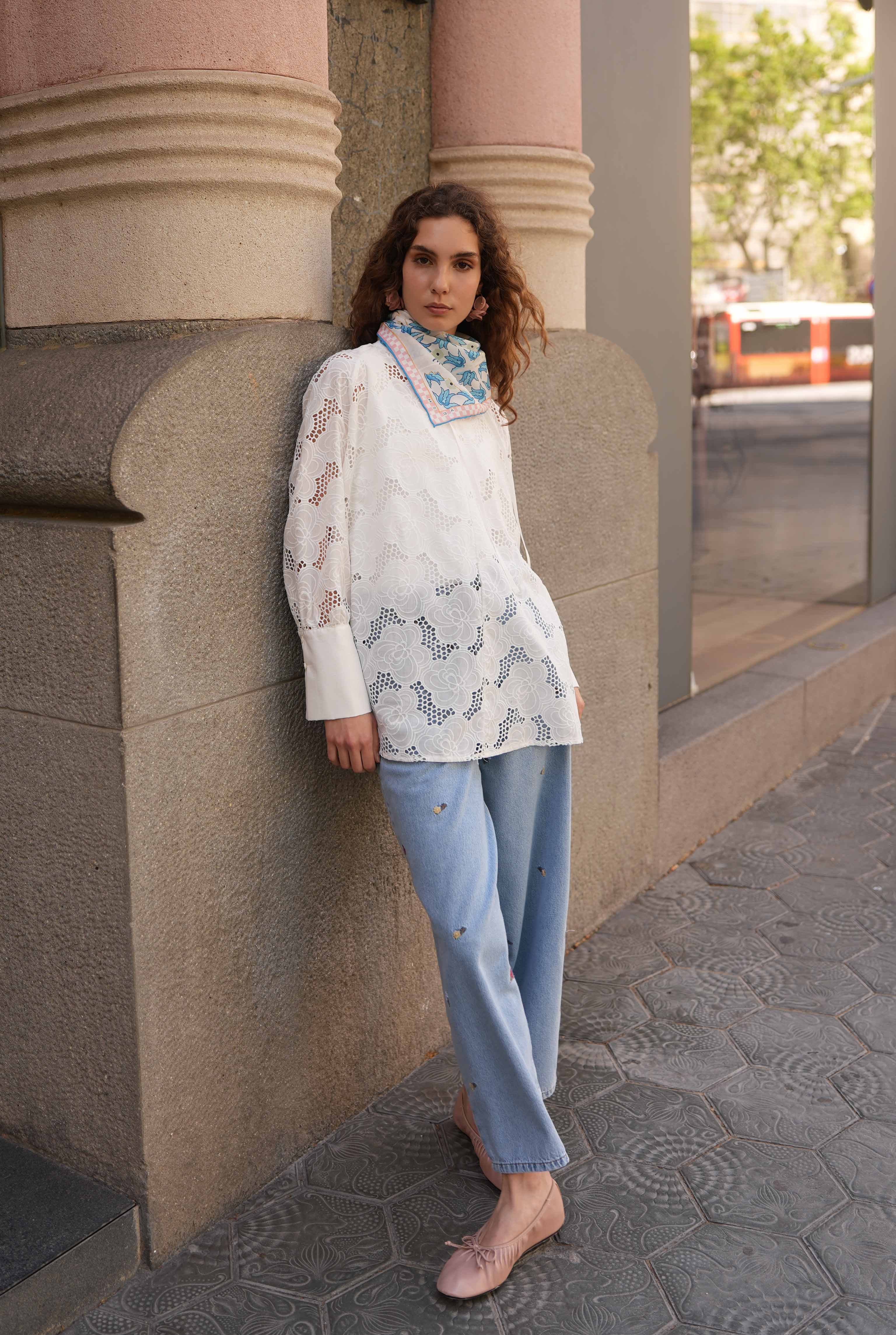Guipure Tunic White - 3