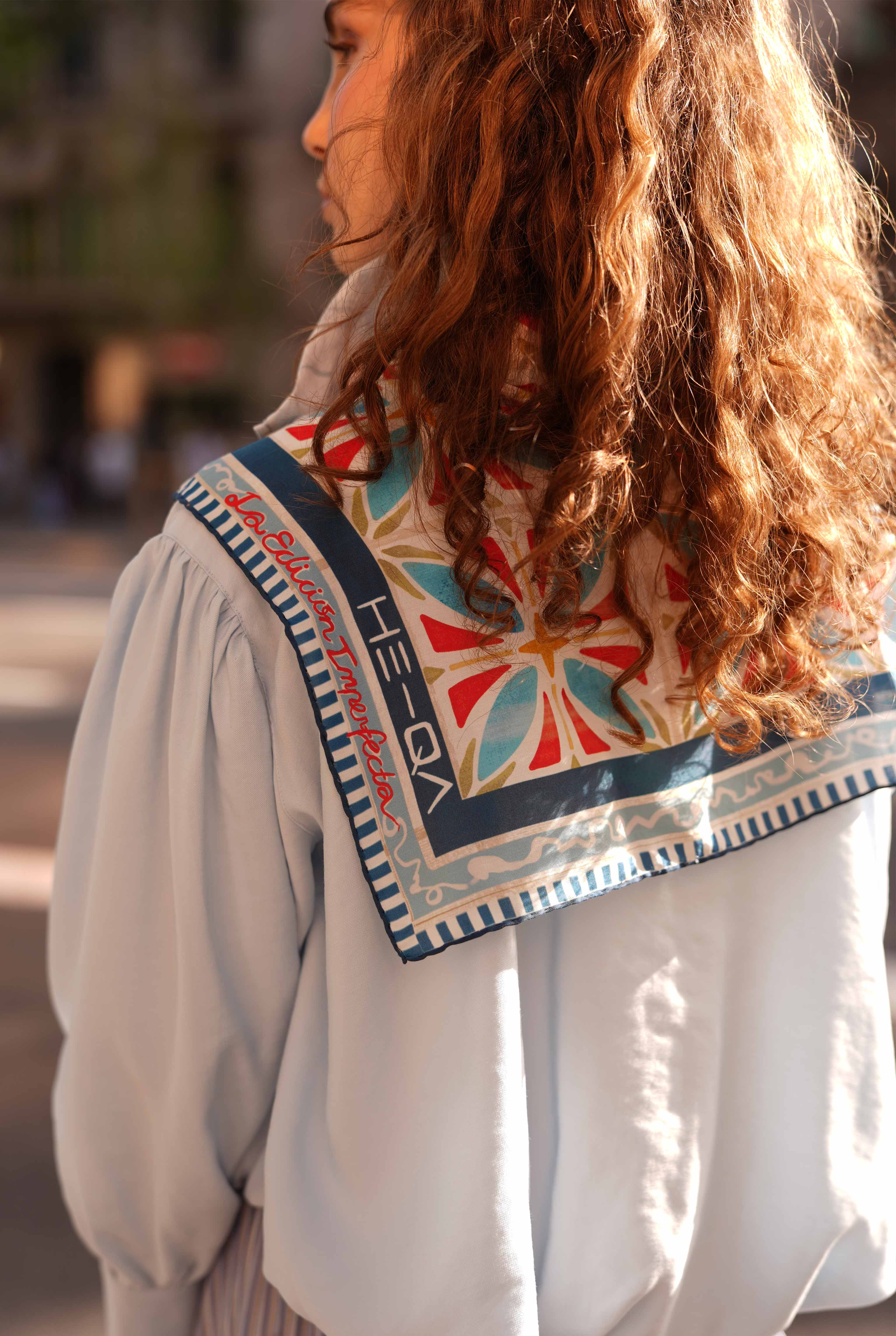 Trencadis Neckerchief Blue - HE-QA