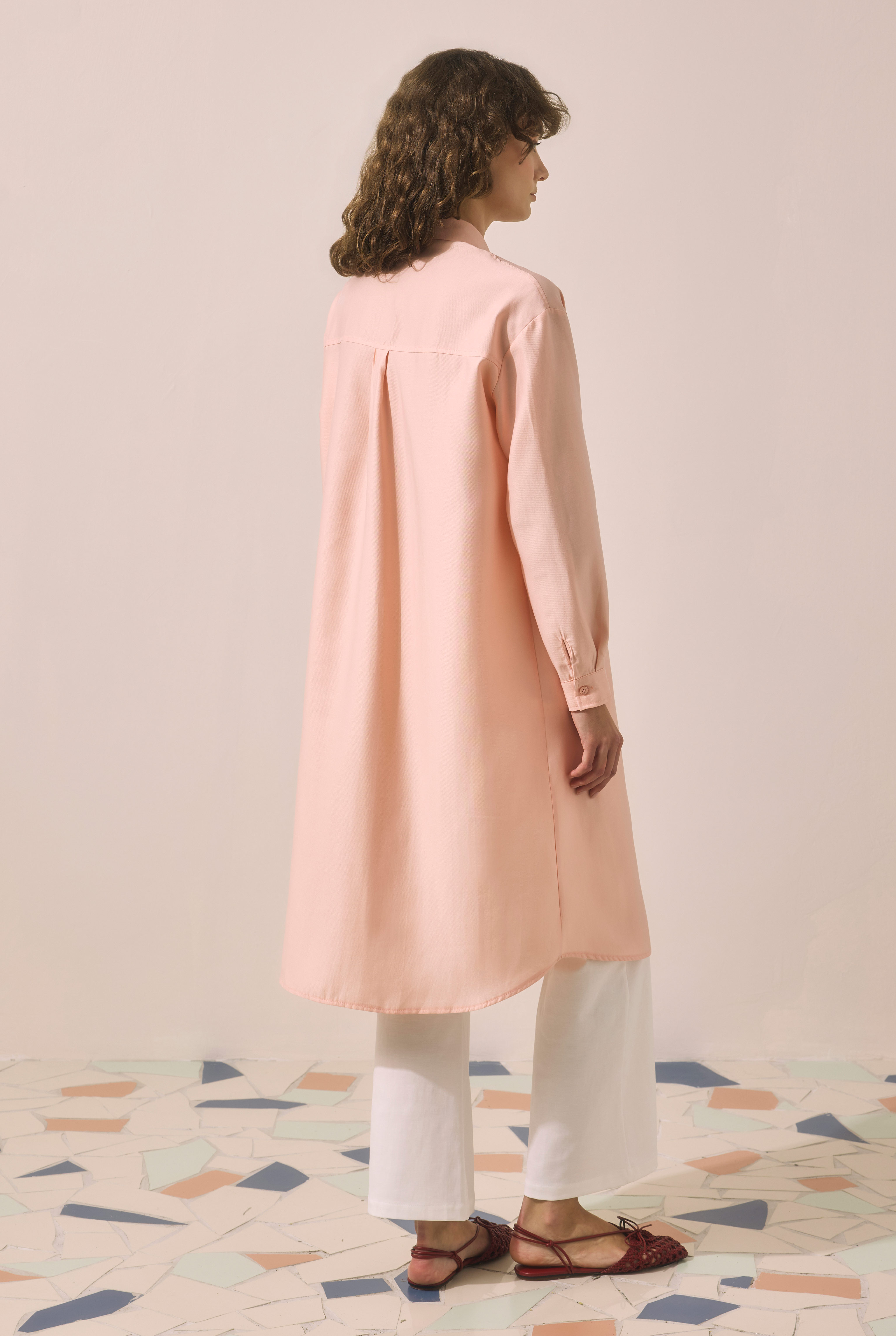 Partite Modal Shirt Coral Pink - 5