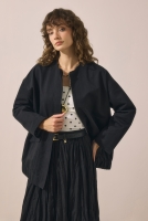 Canvas Bomber Jacket Black 