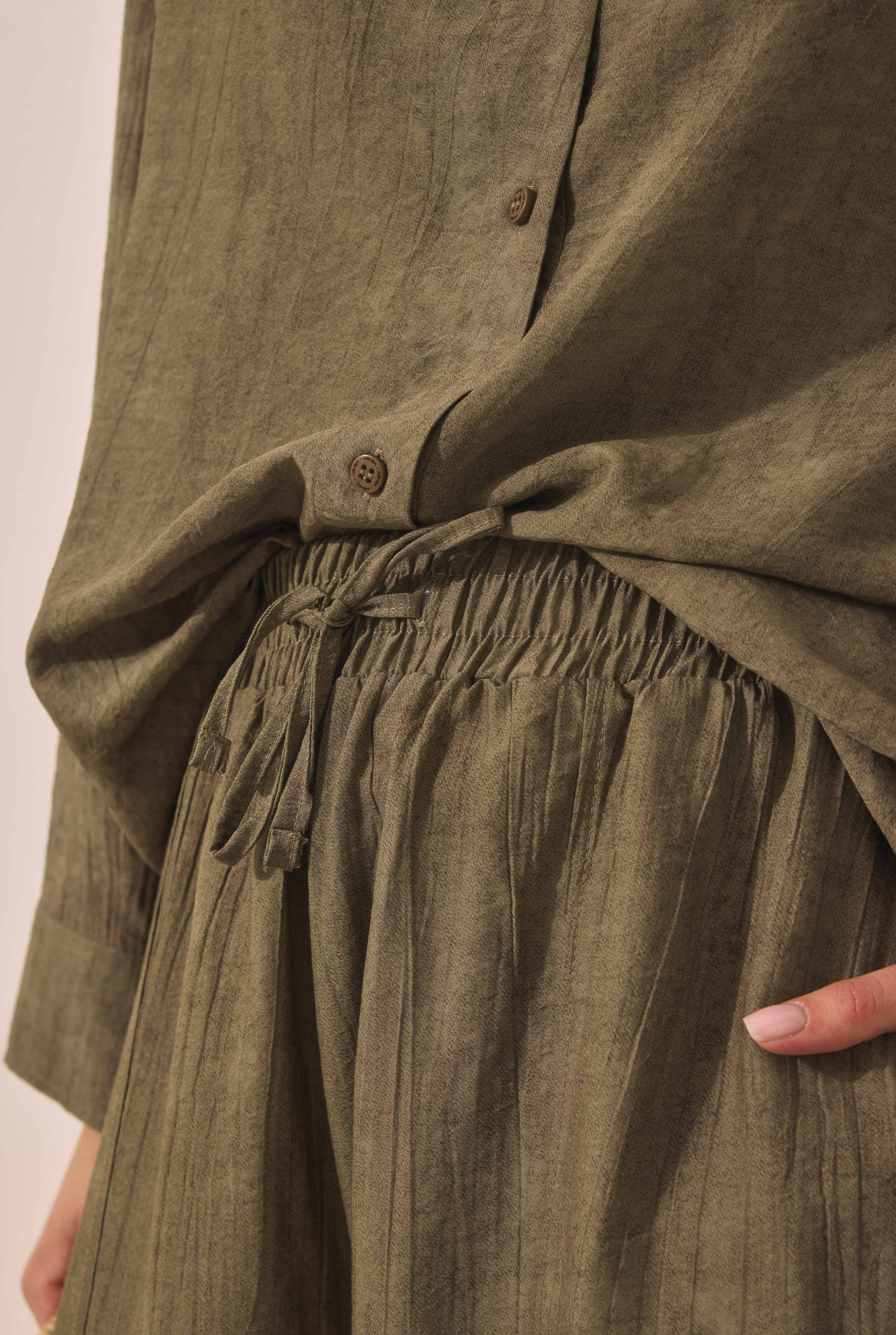 Textured Basic Set Khaki - 6