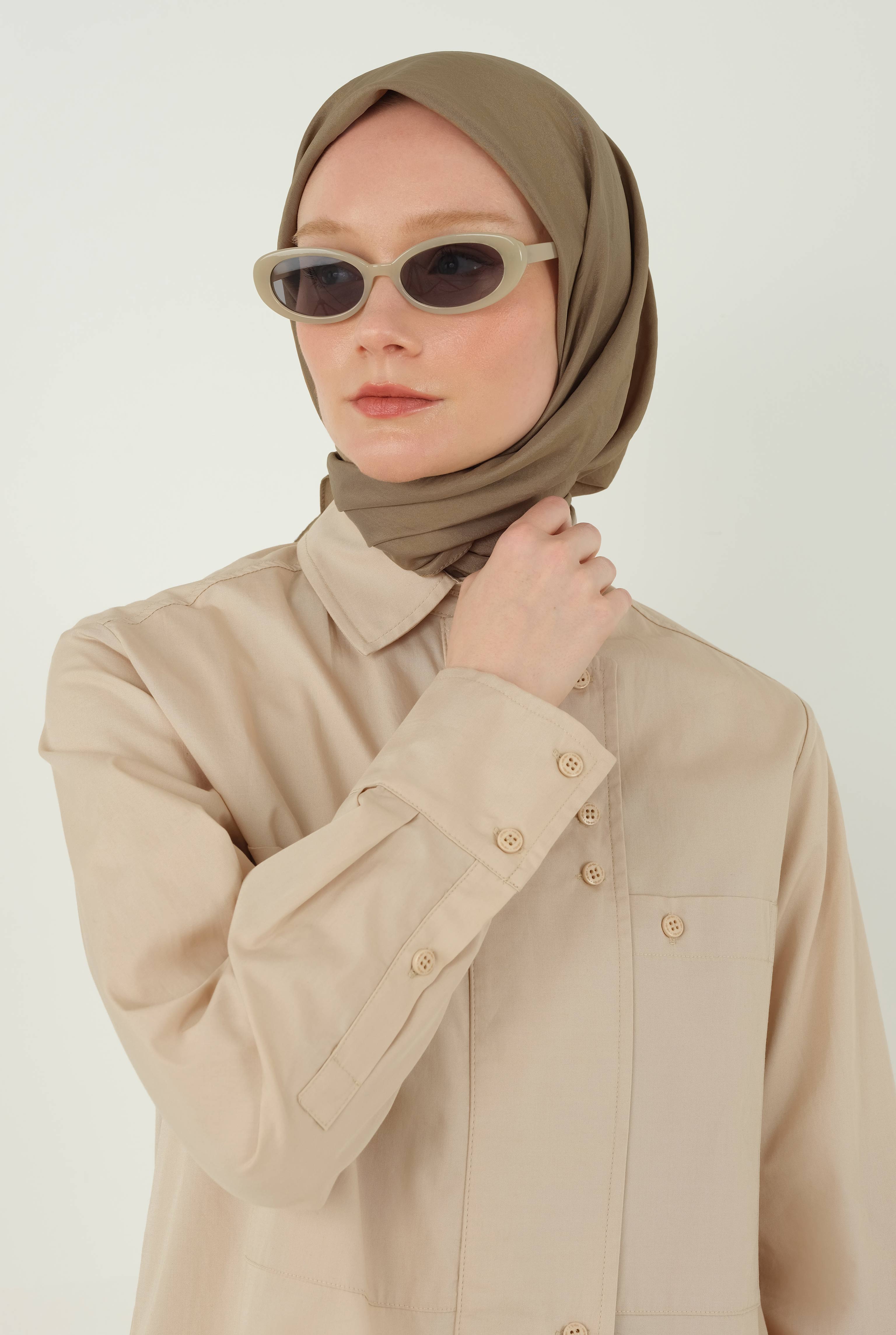 Soft Wrinkled Scarf Light Clay - HE-QA