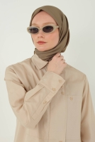 Soft Wrinkled Scarf Light Clay 