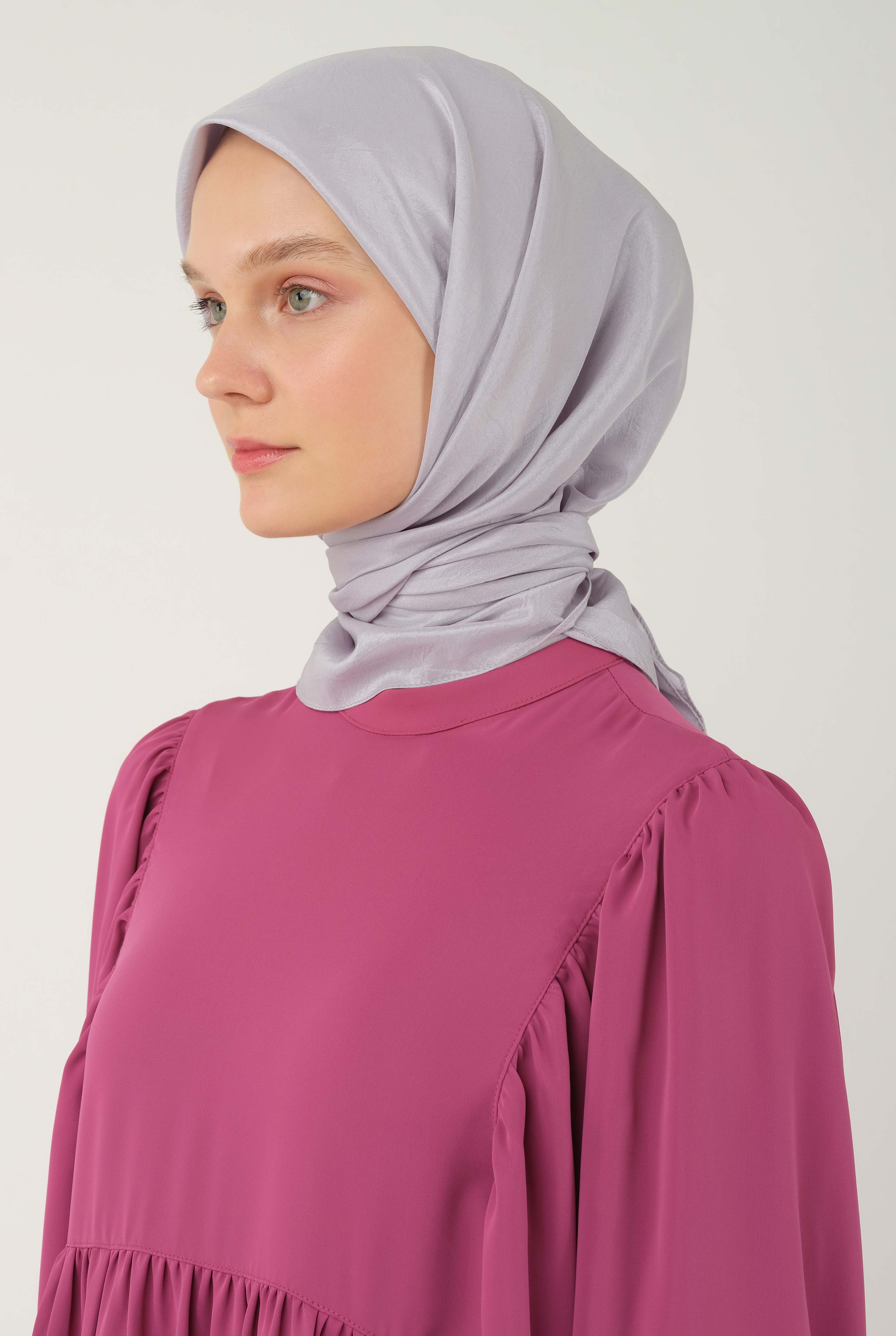 Soft Wrinkled Scarf Gray - HE-QA
