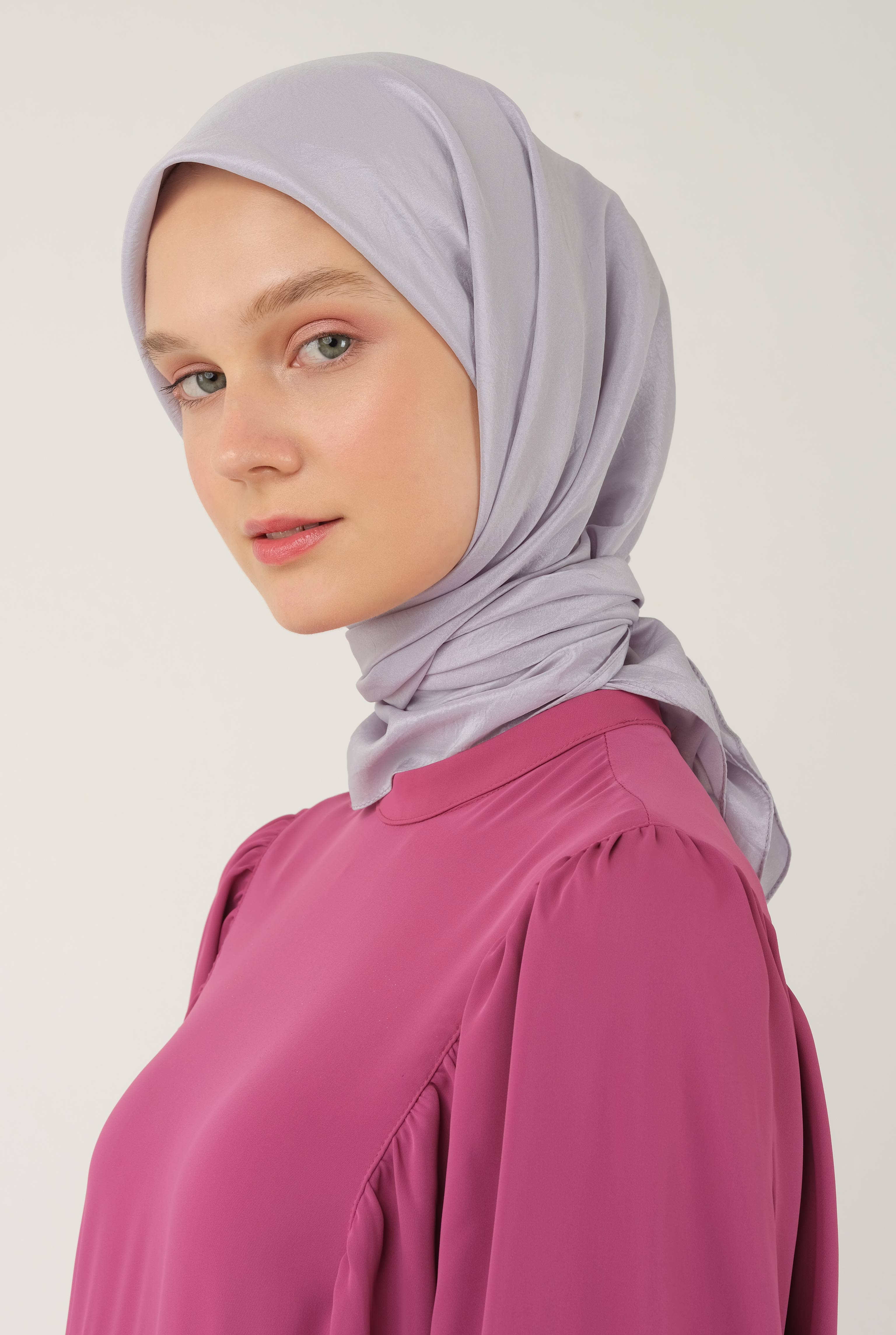 Soft Wrinkled Scarf Gray - 2