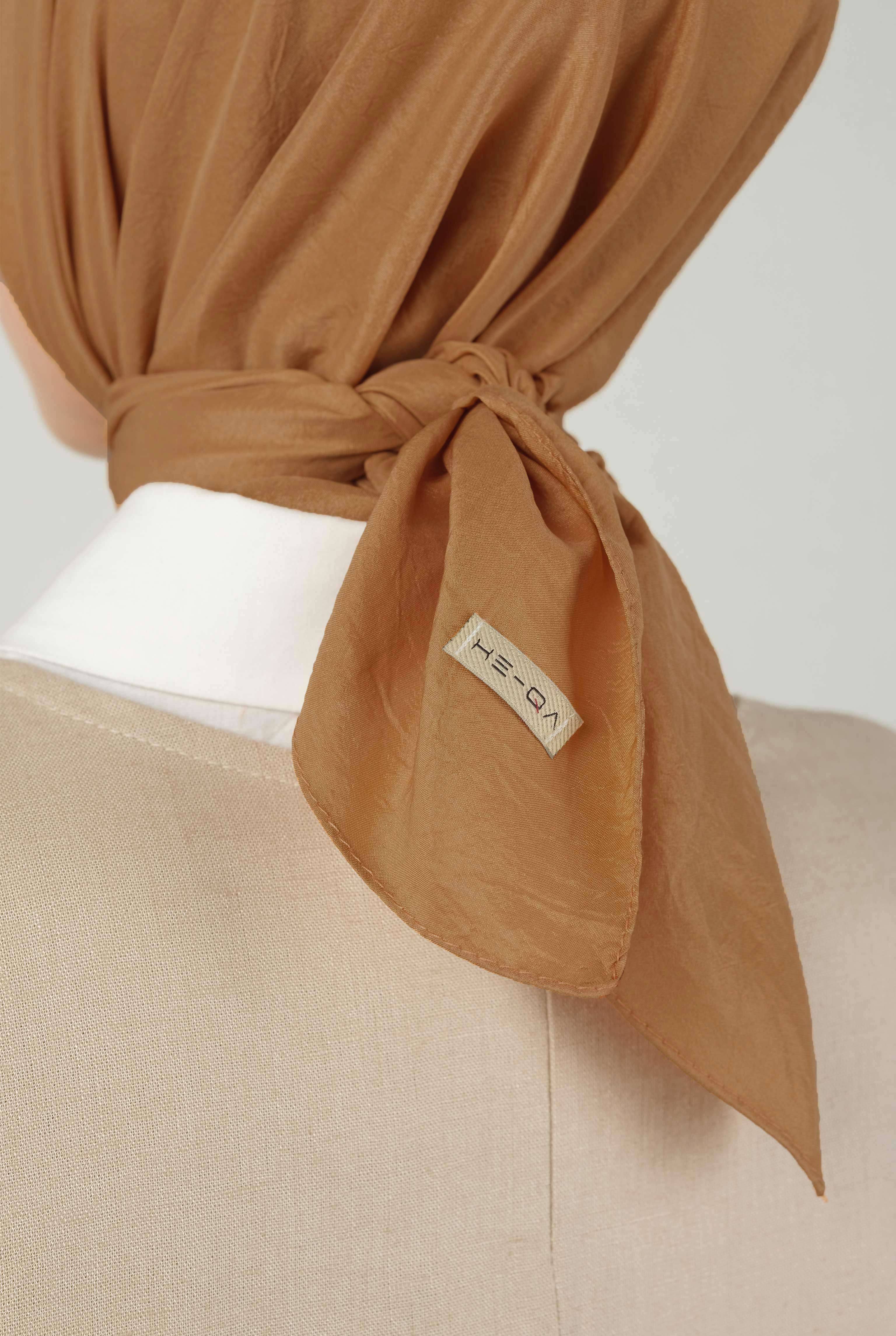 Soft Wrinkled Scarf Salmon - 4