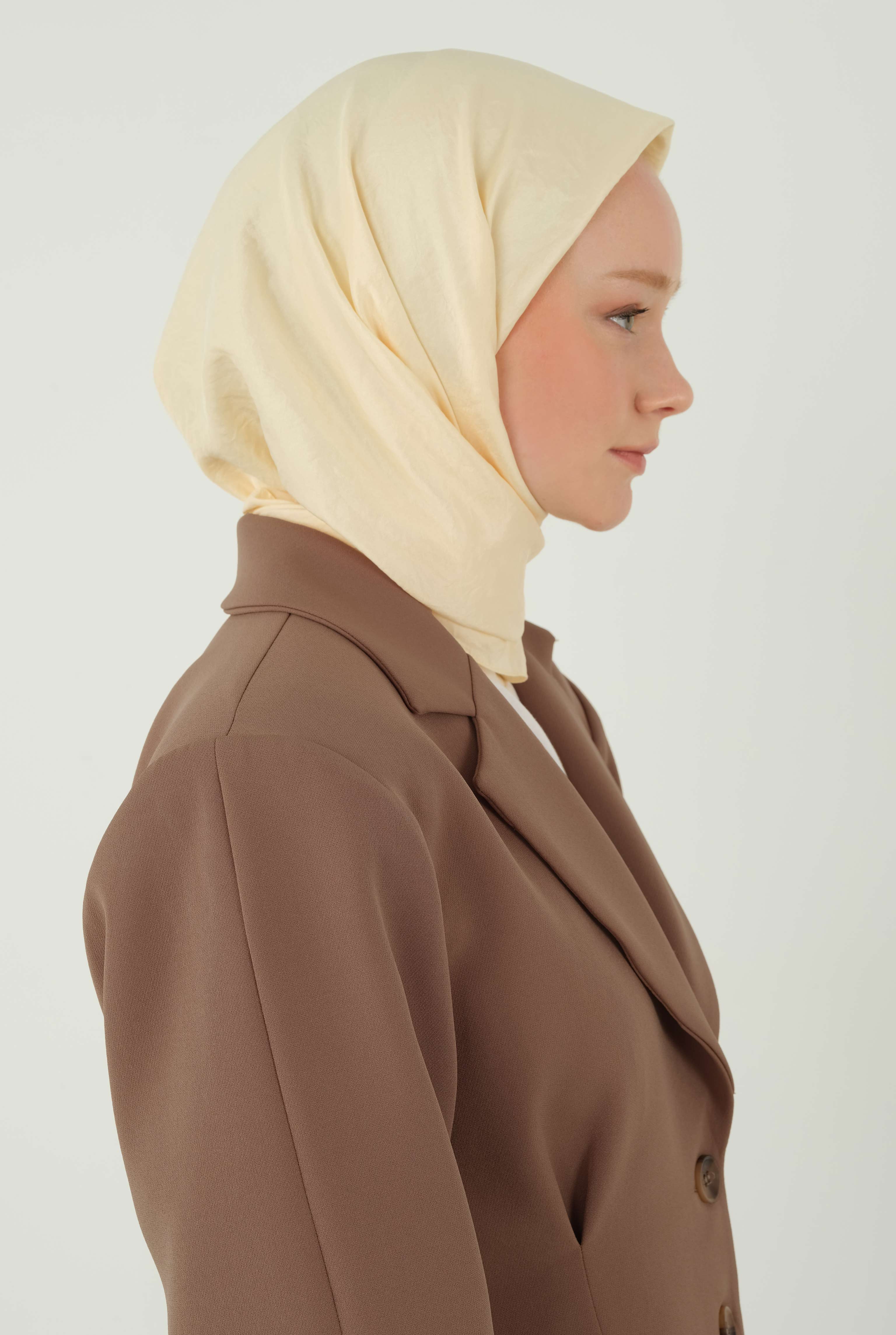 Soft Wrinkled Scarf Vanilla - 4