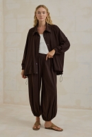 Bomber Set Dark Brown 