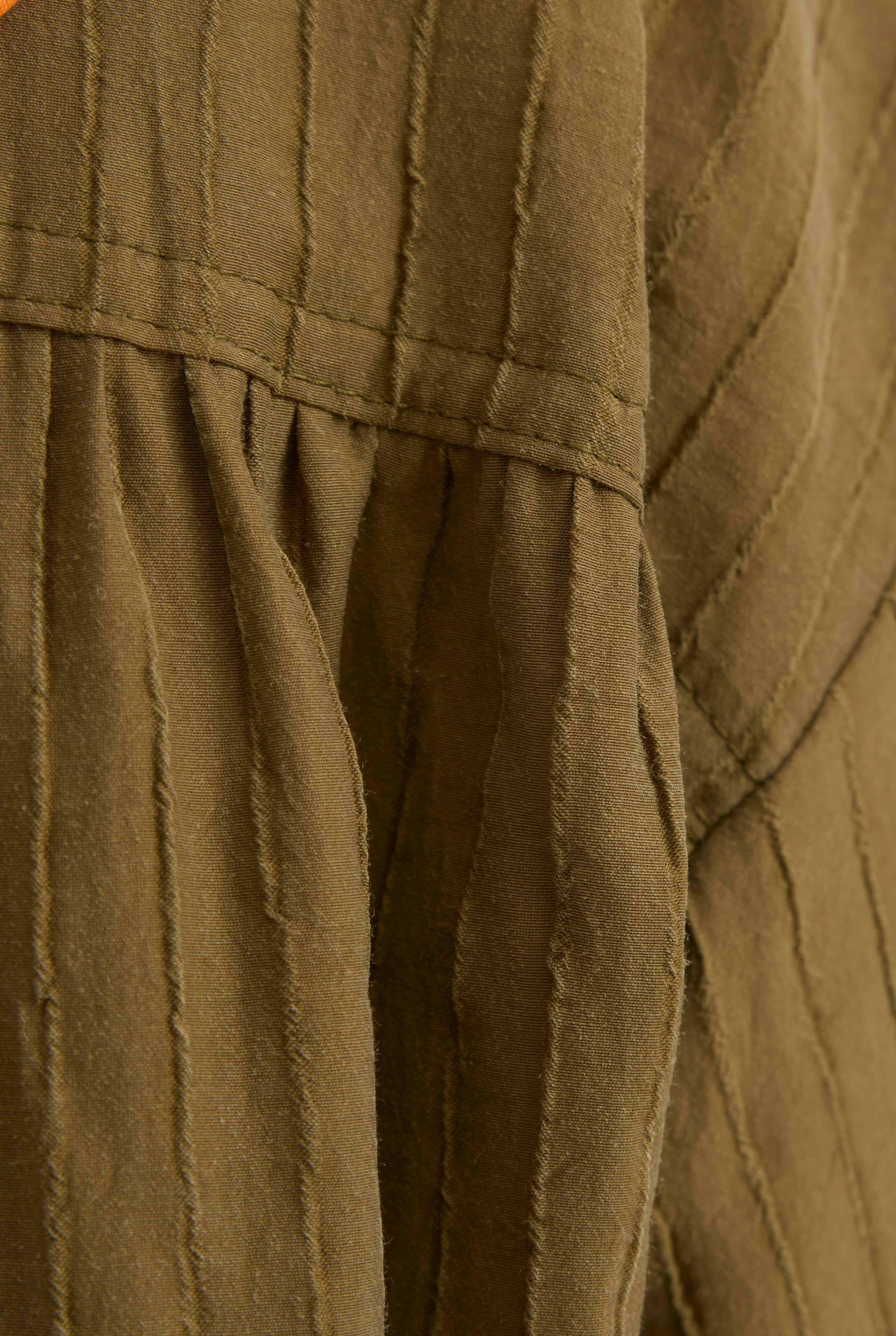 Çizgi Dokulu Tunik Olive - 6