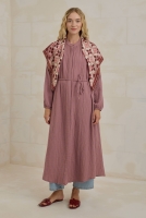 Long Muslin Shirt Old Rose 