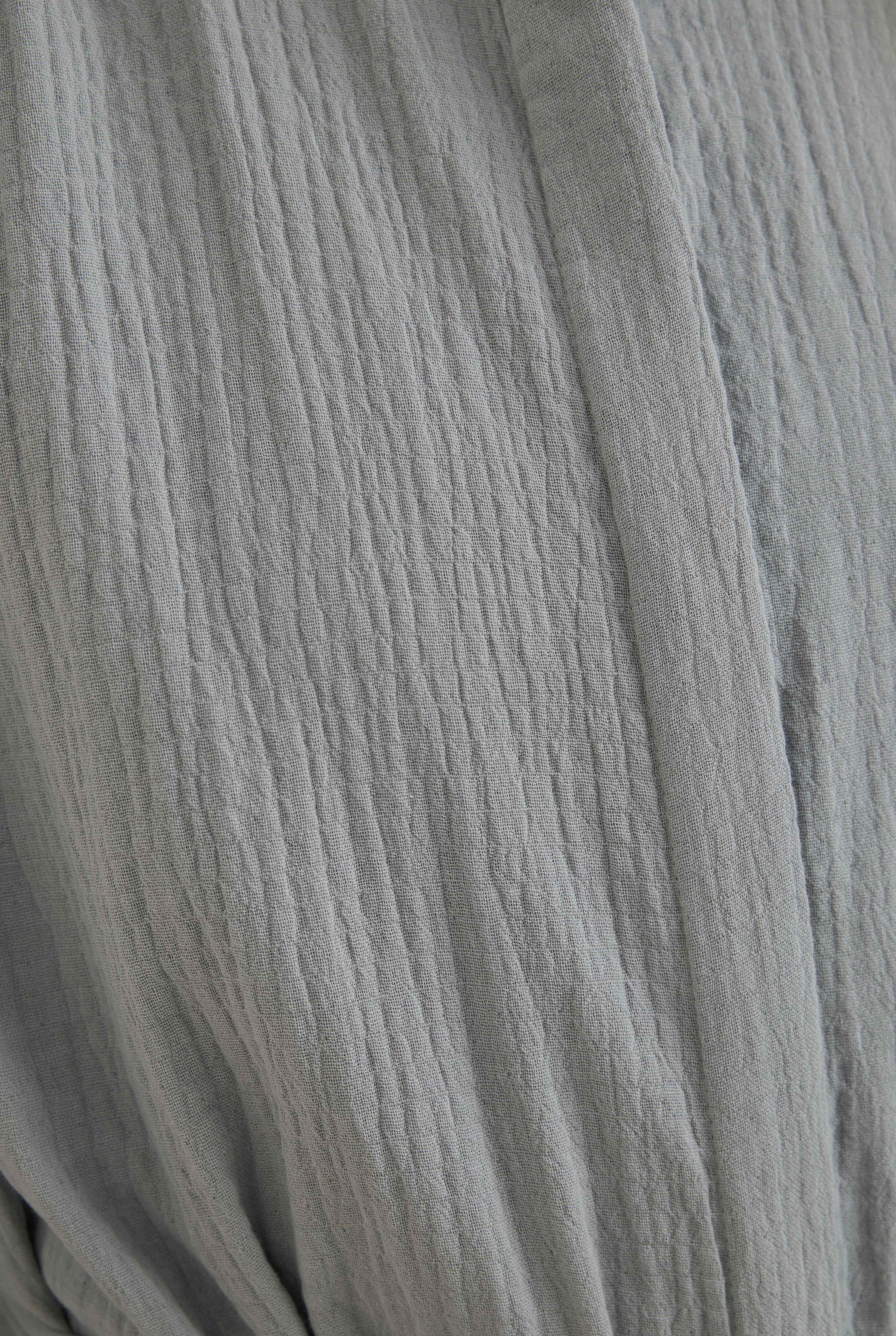 Long Muslin Shirt Pastel Blue - 5