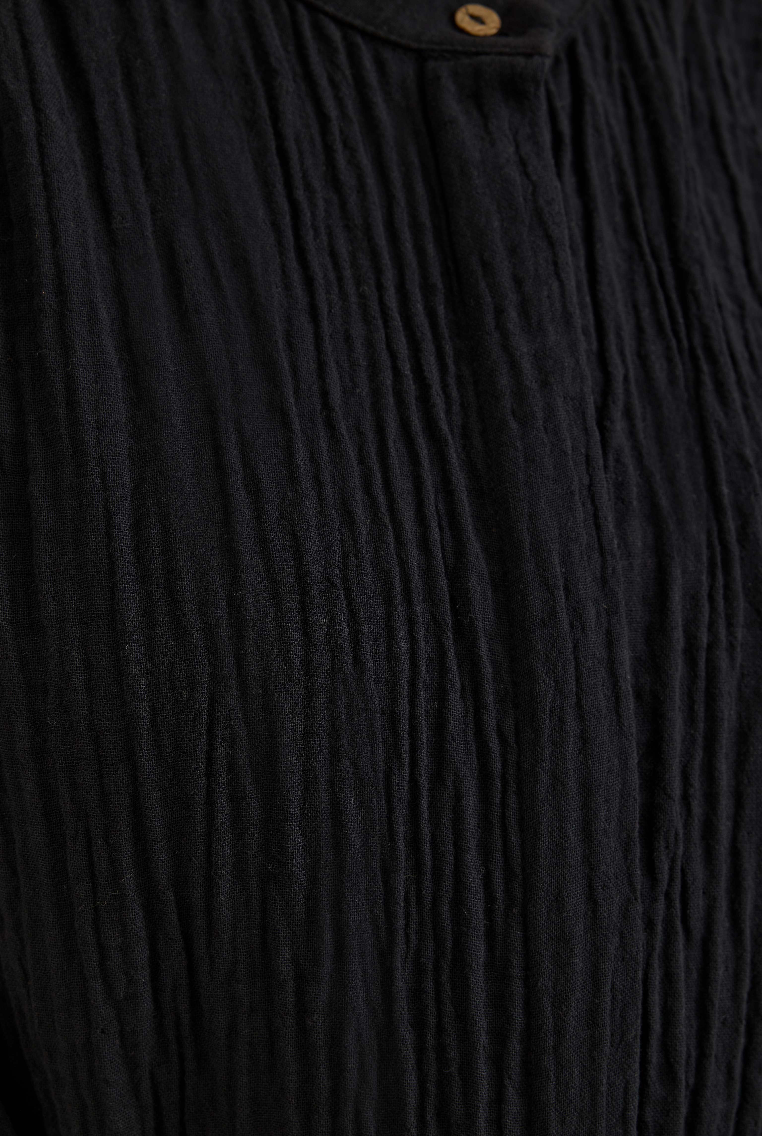 Long Muslin Shirt Black - 6