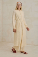 Long Muslin Shirt Bone 