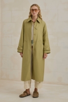 Gabardine Trenchcoat Sage Green 