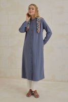Crinkle Shirt Horizon Blue 