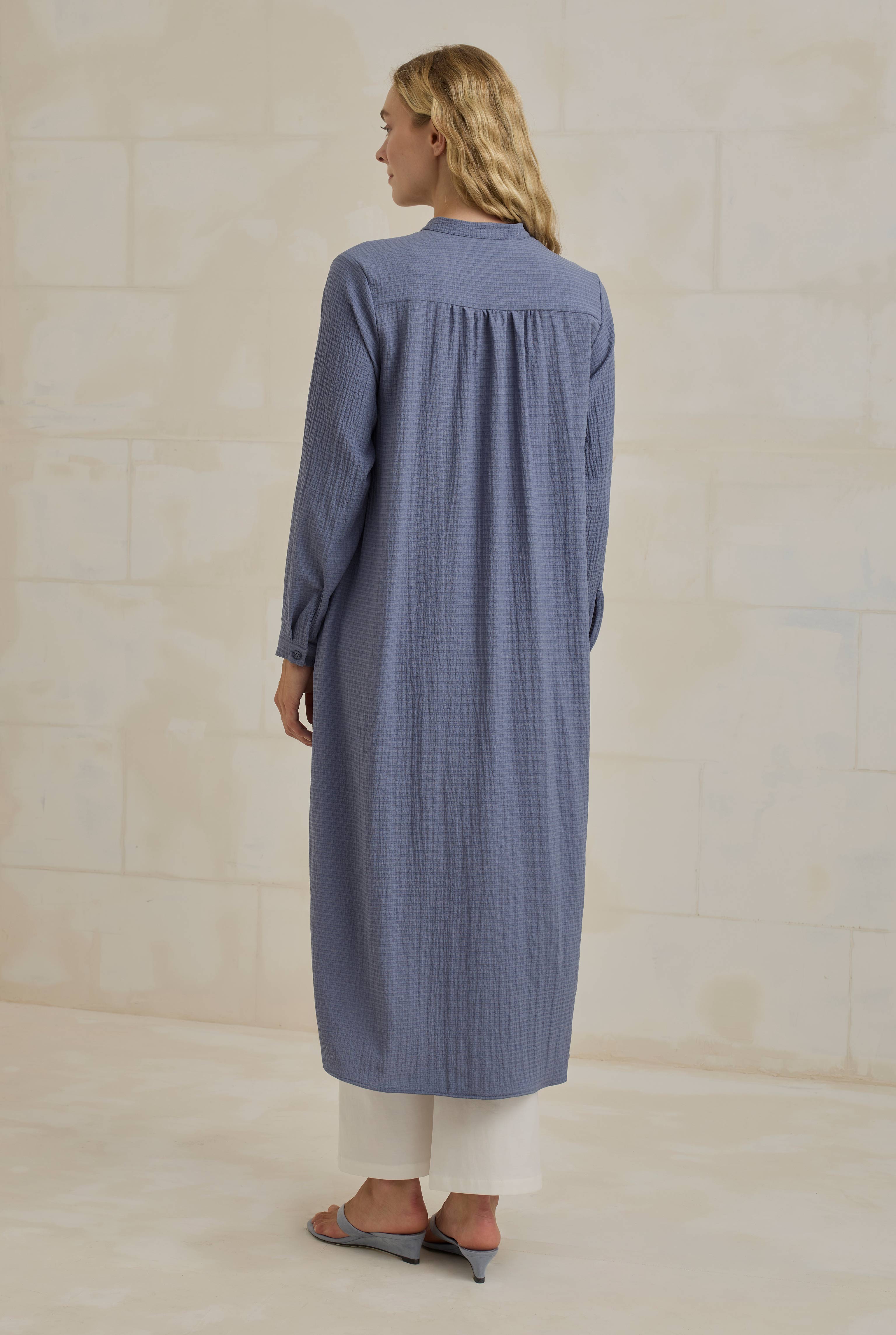Crinkle Shirt Horizon Blue - 2
