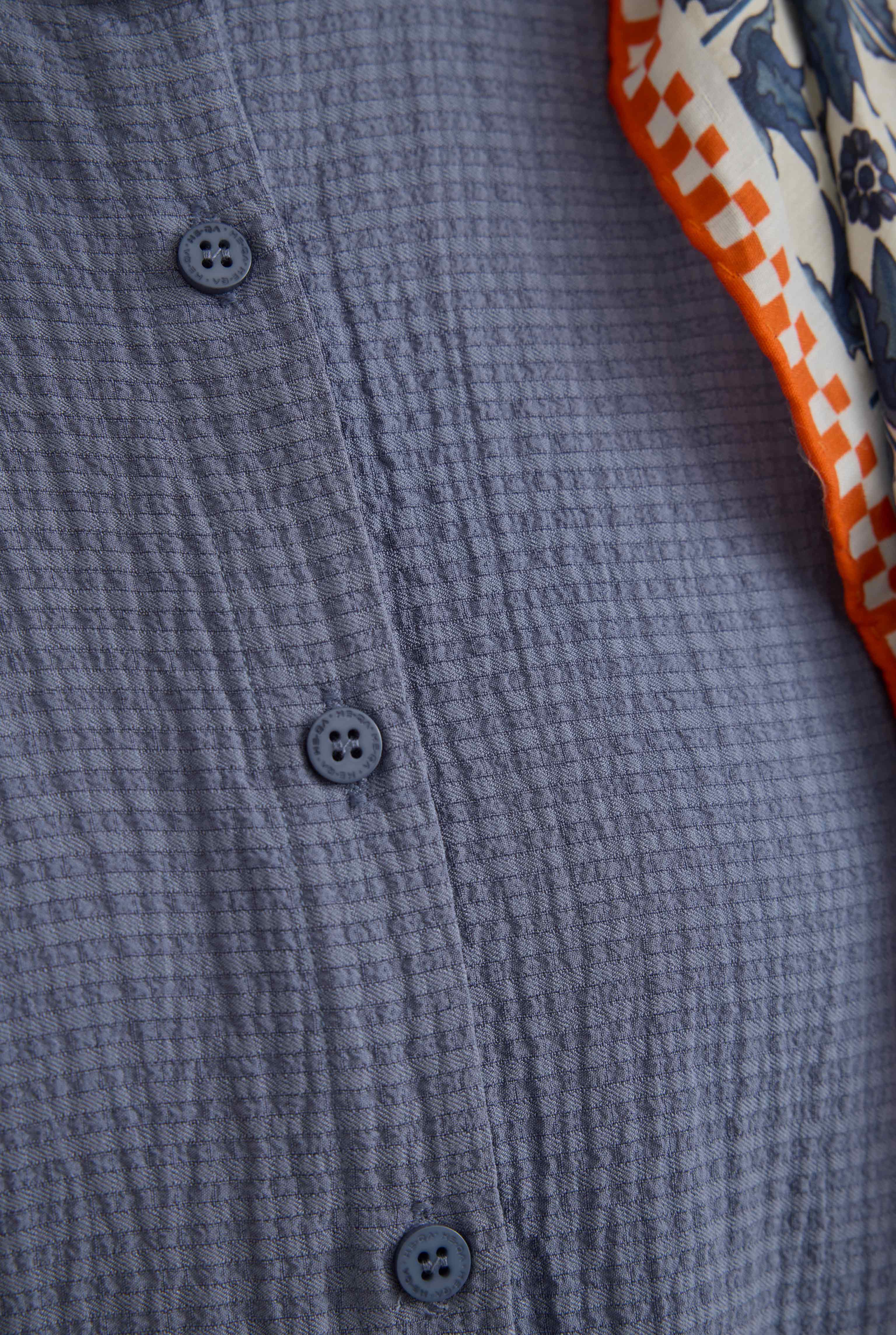 Crinkle Shirt Horizon Blue - 5