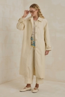 Gabardine Trenchcoat Ecru 