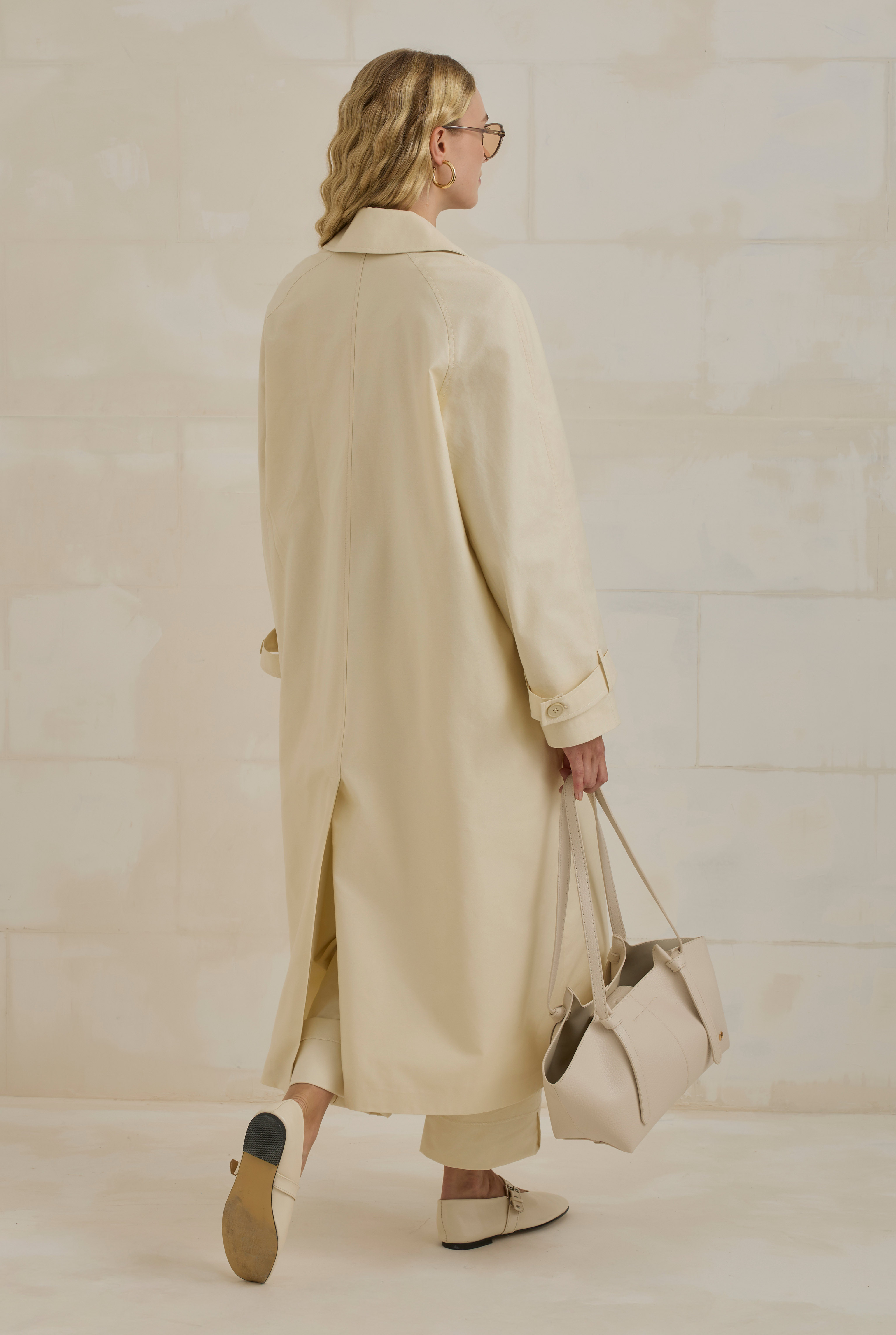 Gabardine Trenchcoat Ecru - 5
