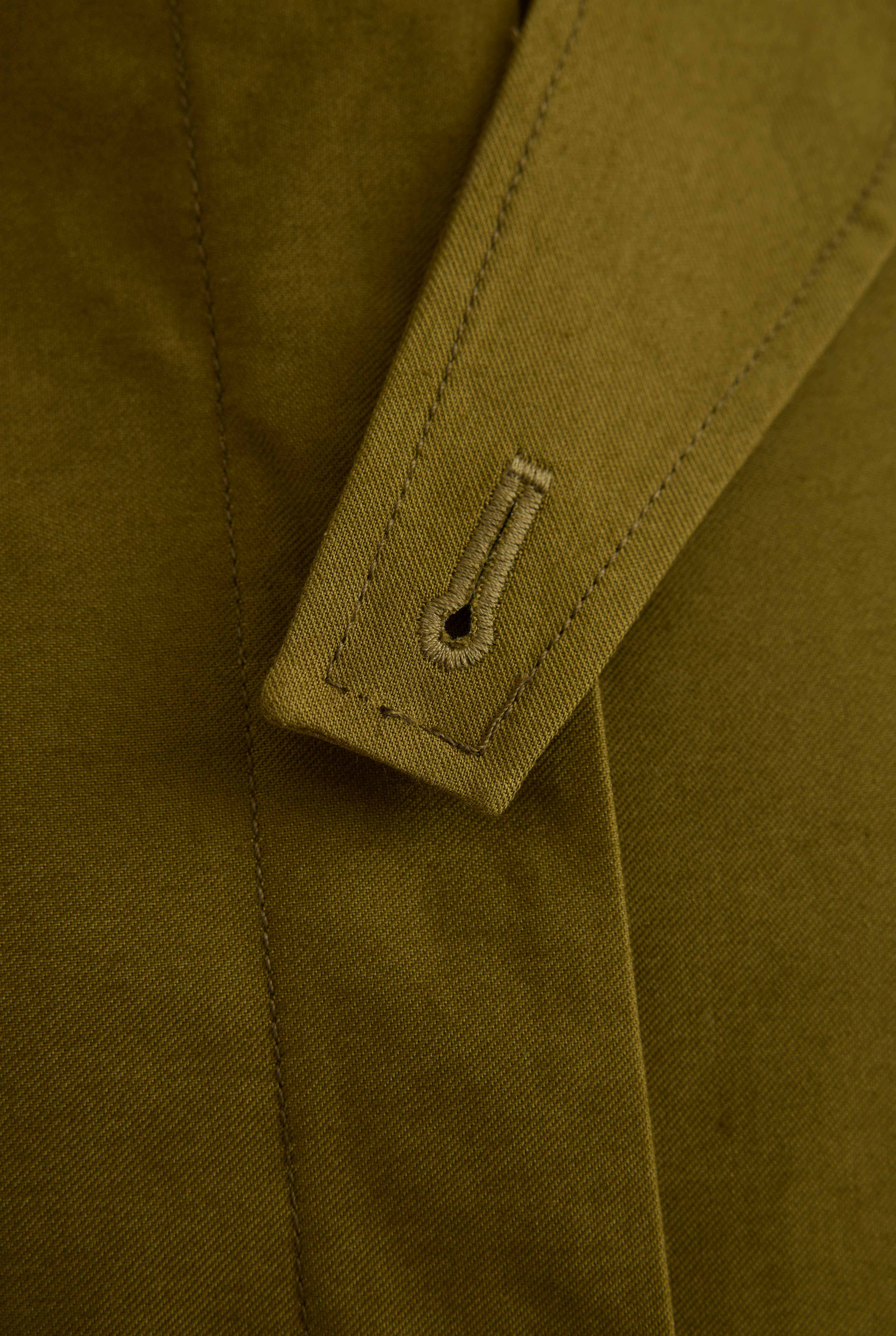 Gabardine Trenchcoat Oil Green - 5