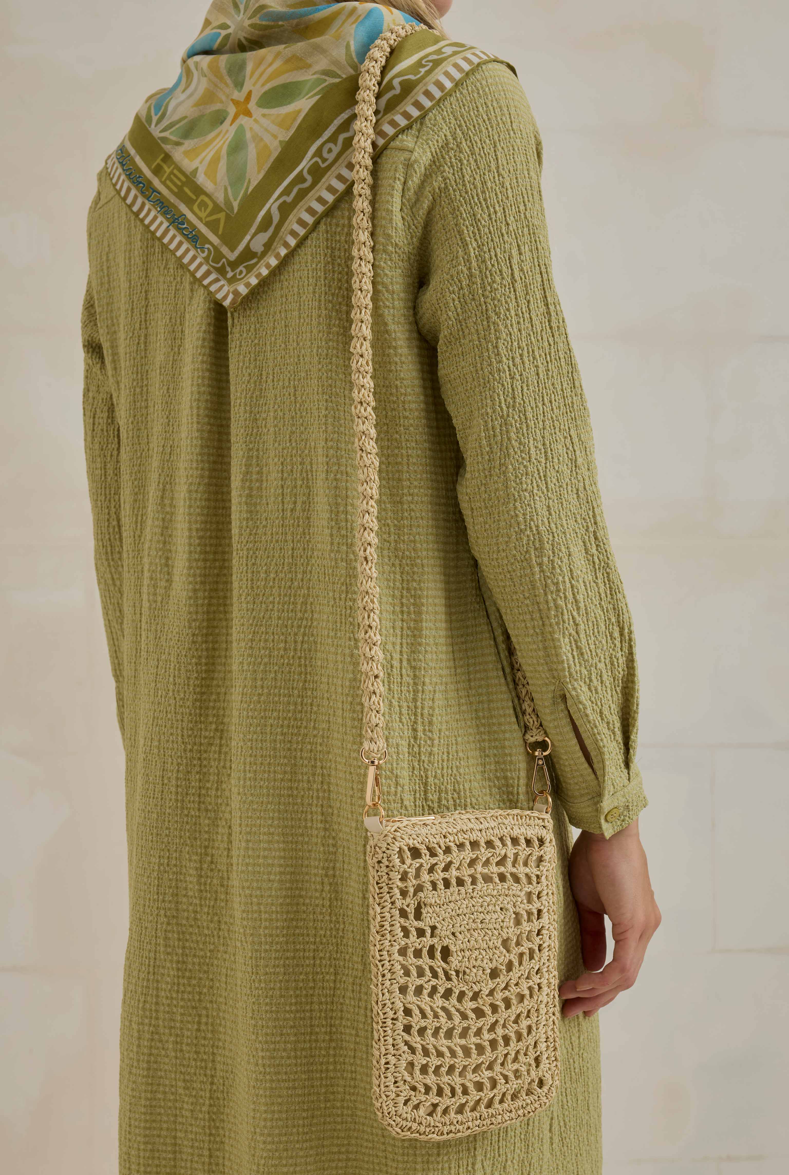Crinkle Shirt Sage Green - 5