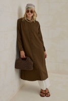 Crinkle Shirt Brown 