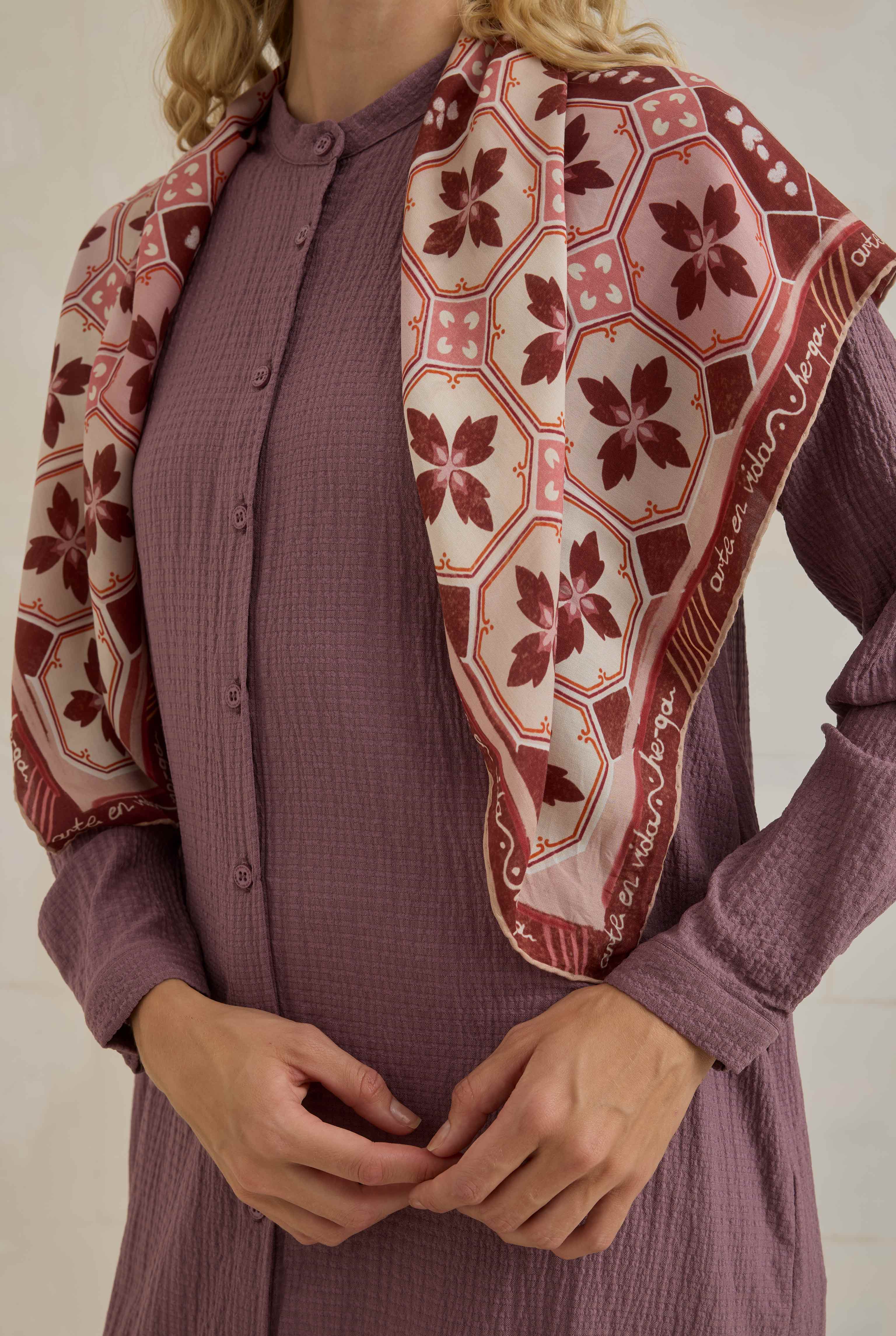 Crinkle Shirt Retro Violet - 3