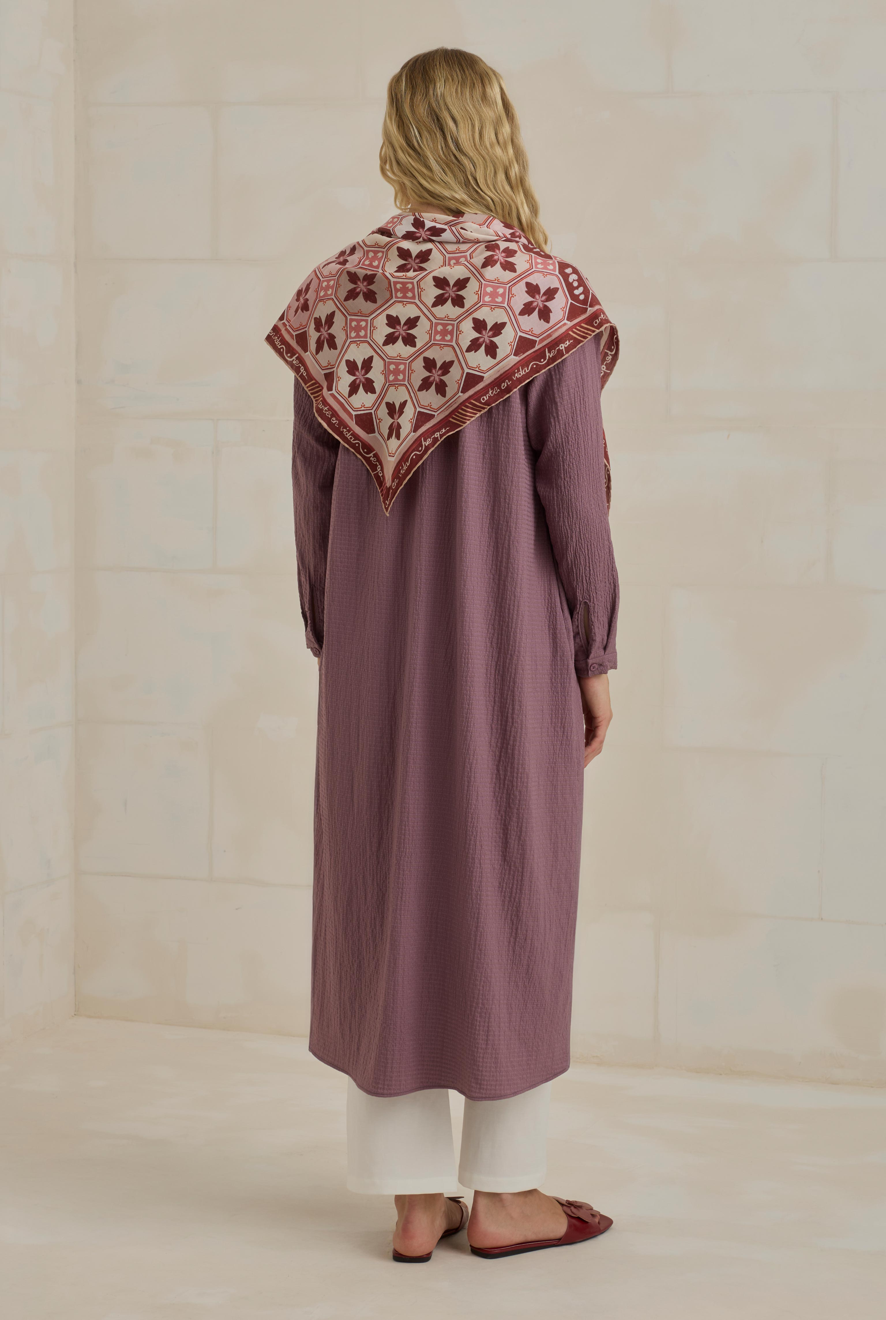 Crinkle Shirt Retro Violet - 4