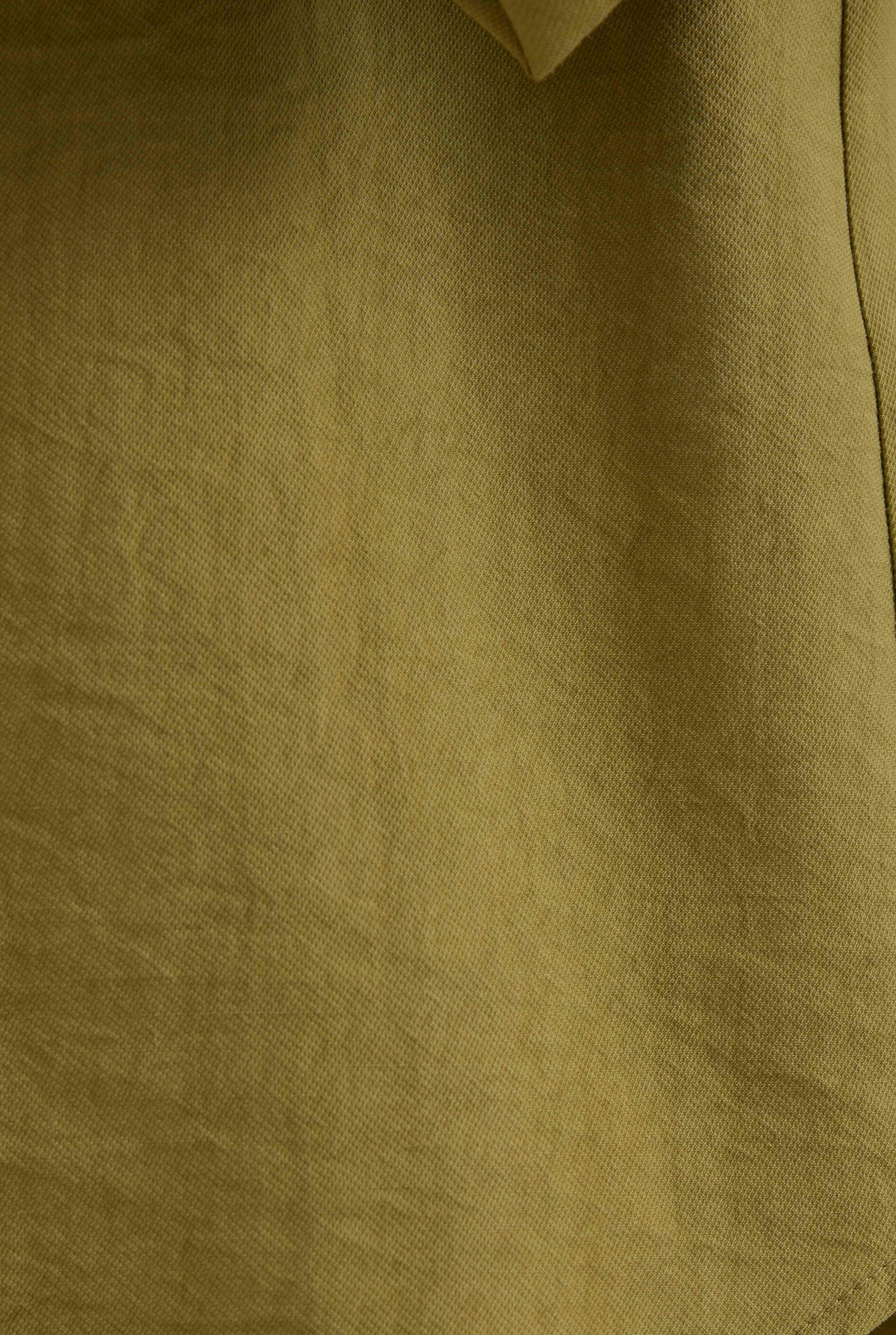 Tencel Oversize Shirt Oil Green - 4