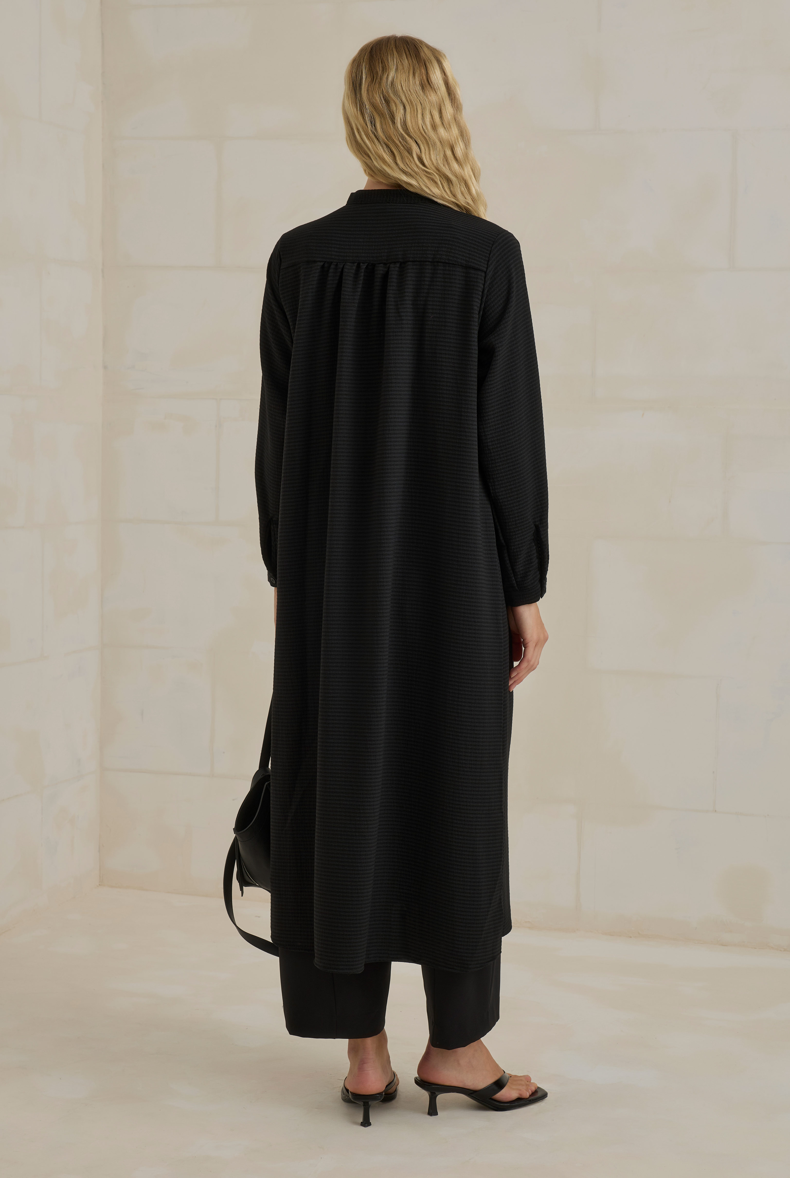 Crinkle Shirt Black - 4