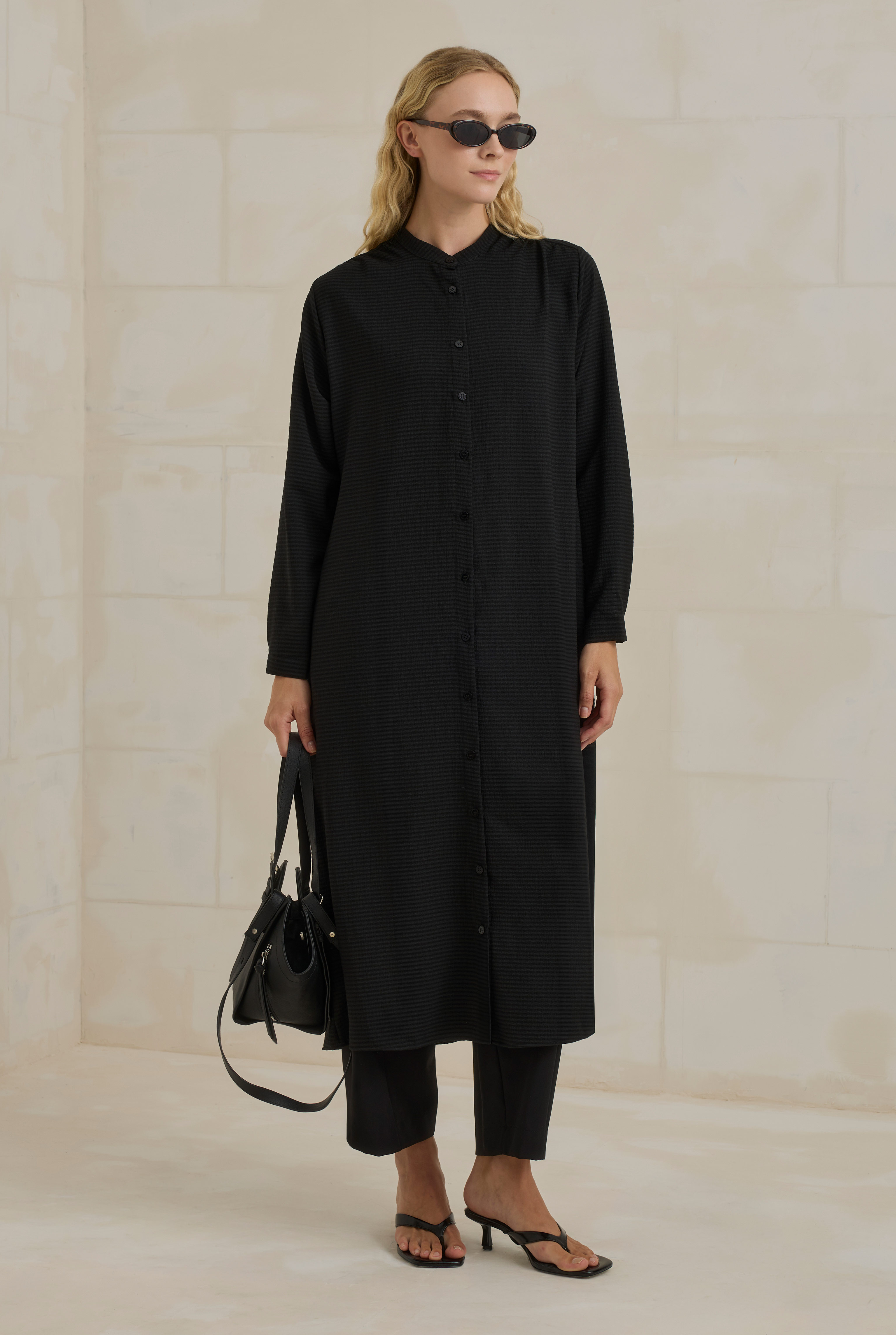 Crinkle Shirt Black - 1