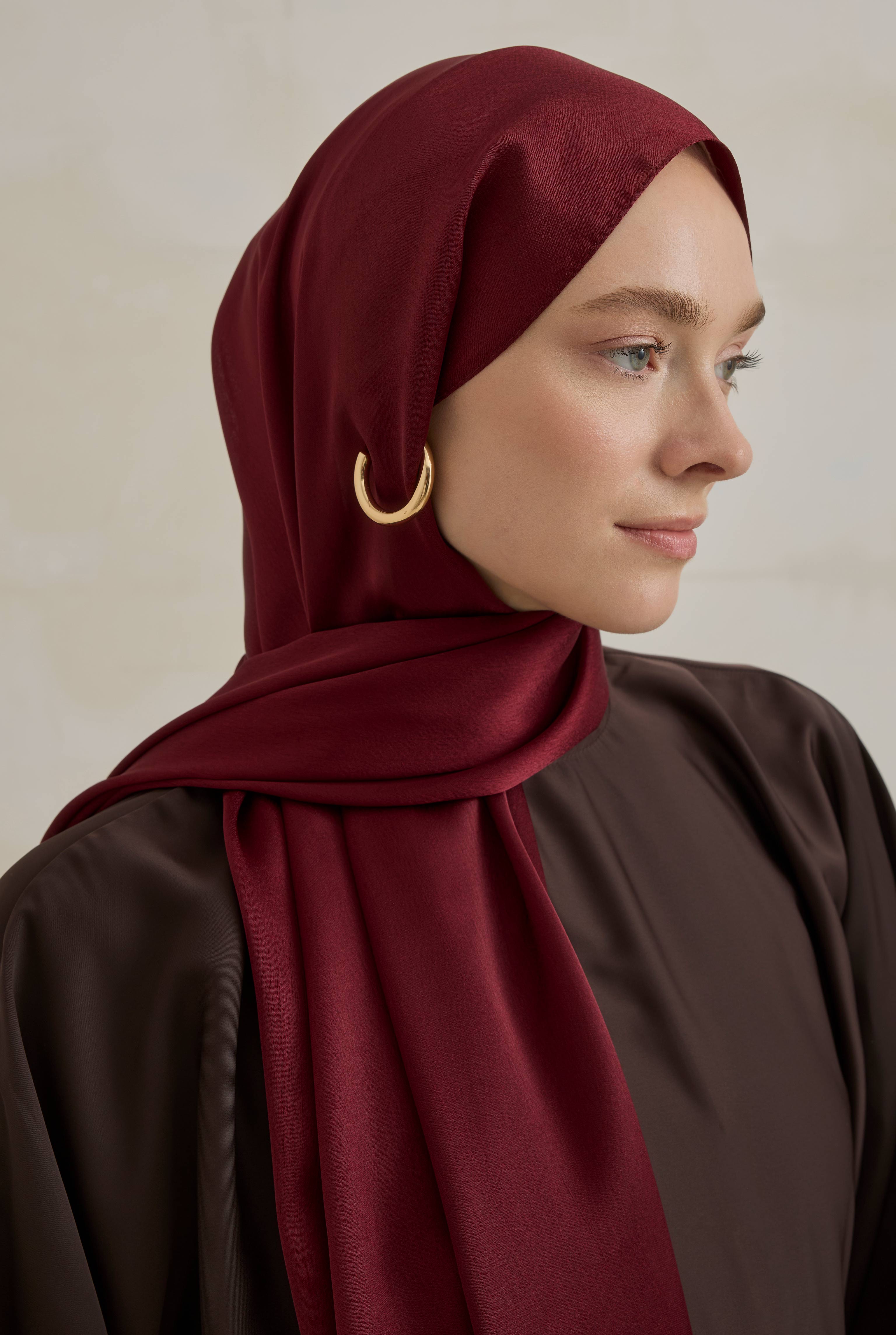 Janjan Pearl Shawl Bordeaux - 3