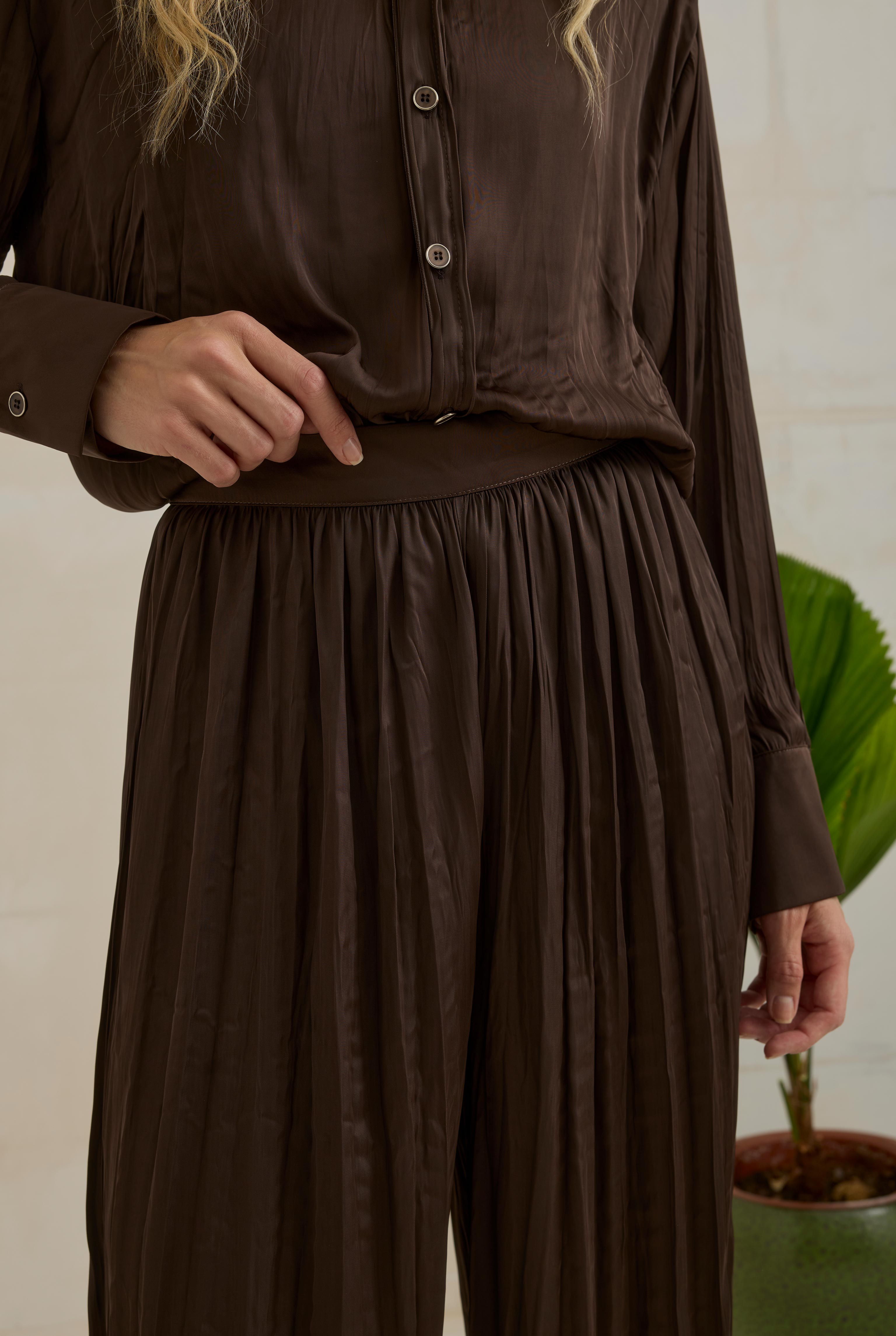 Harem Pants Set Dark Brown - 6