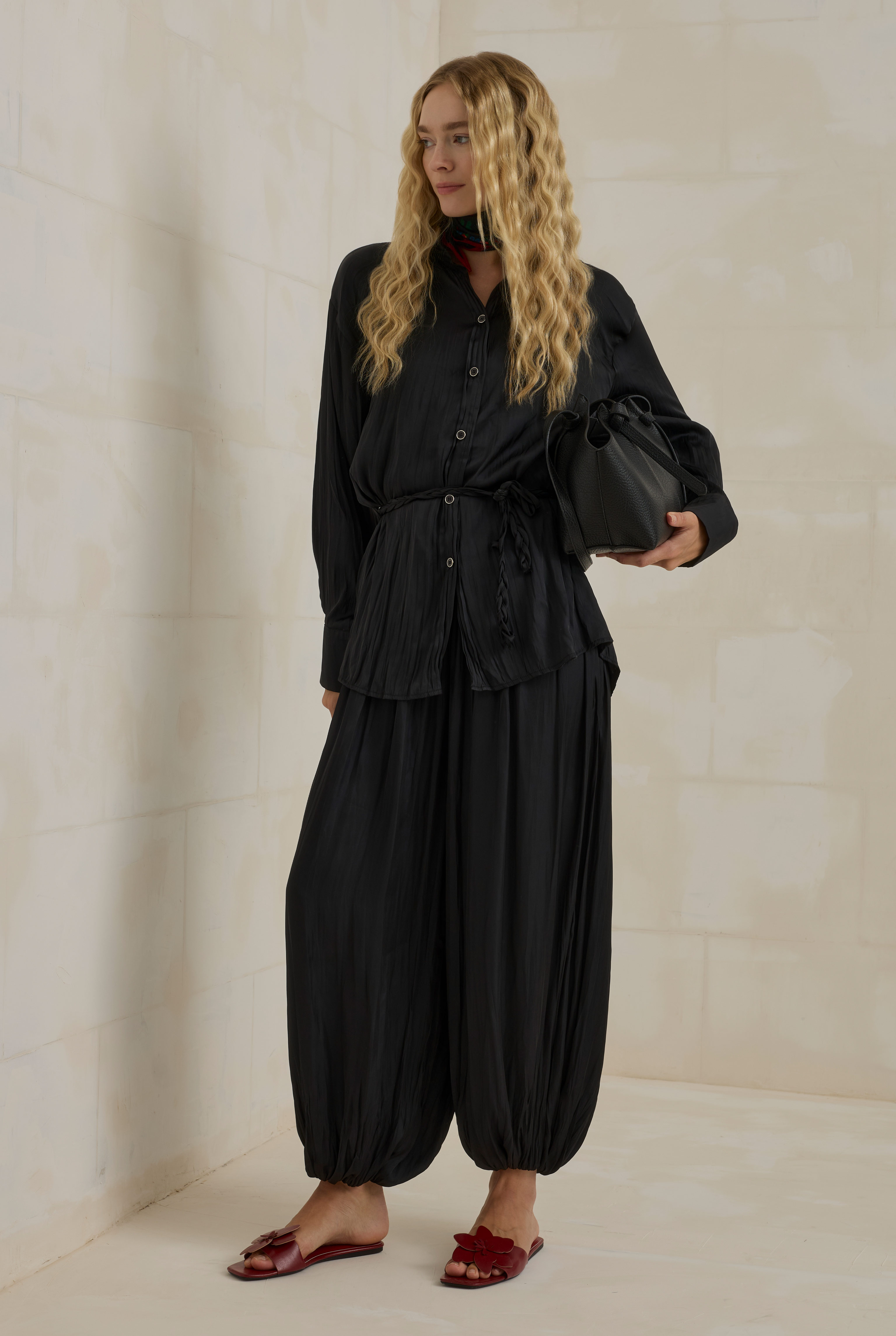 Harem Pants Set Black - 7