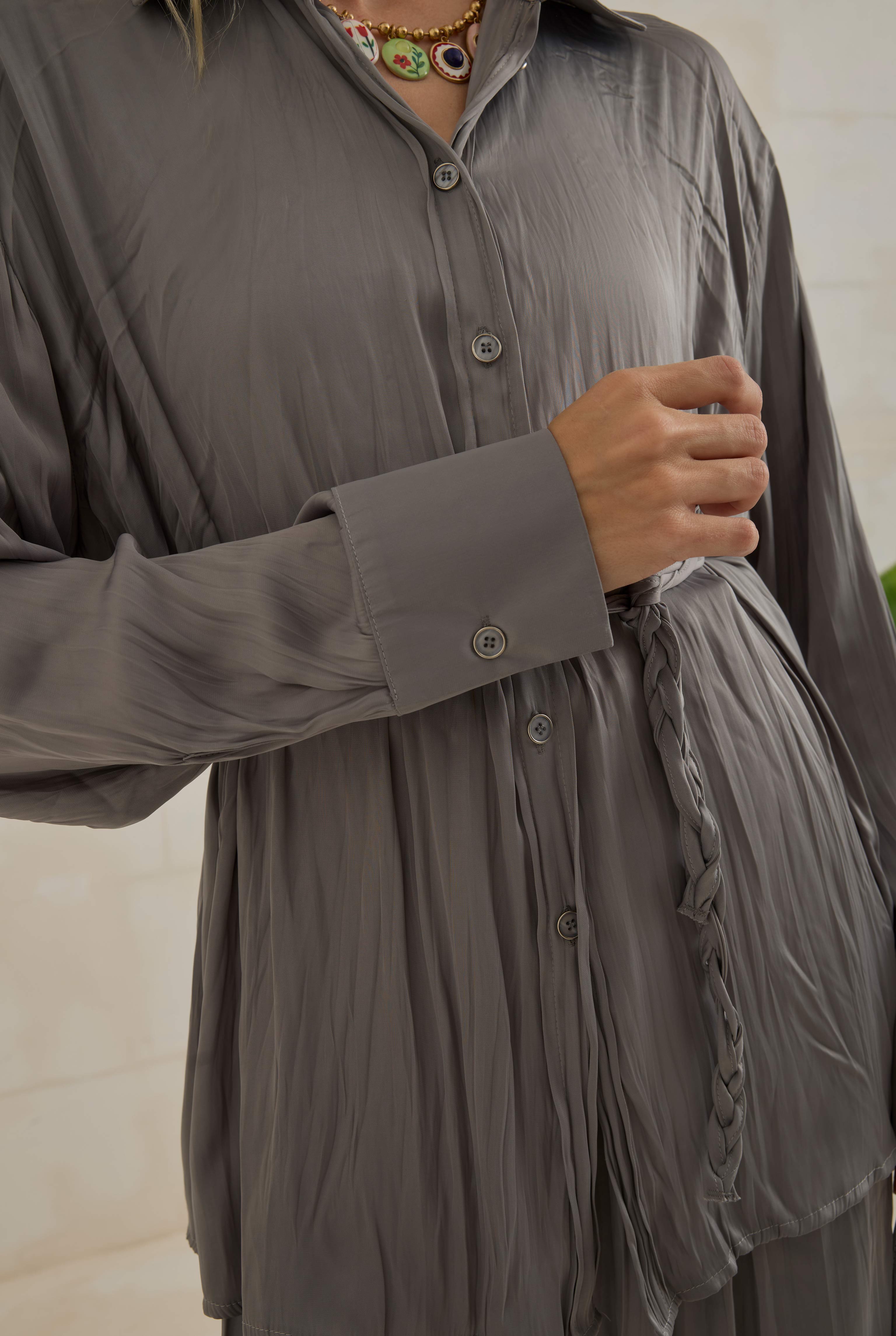 Harem Pants Set Gray - 3
