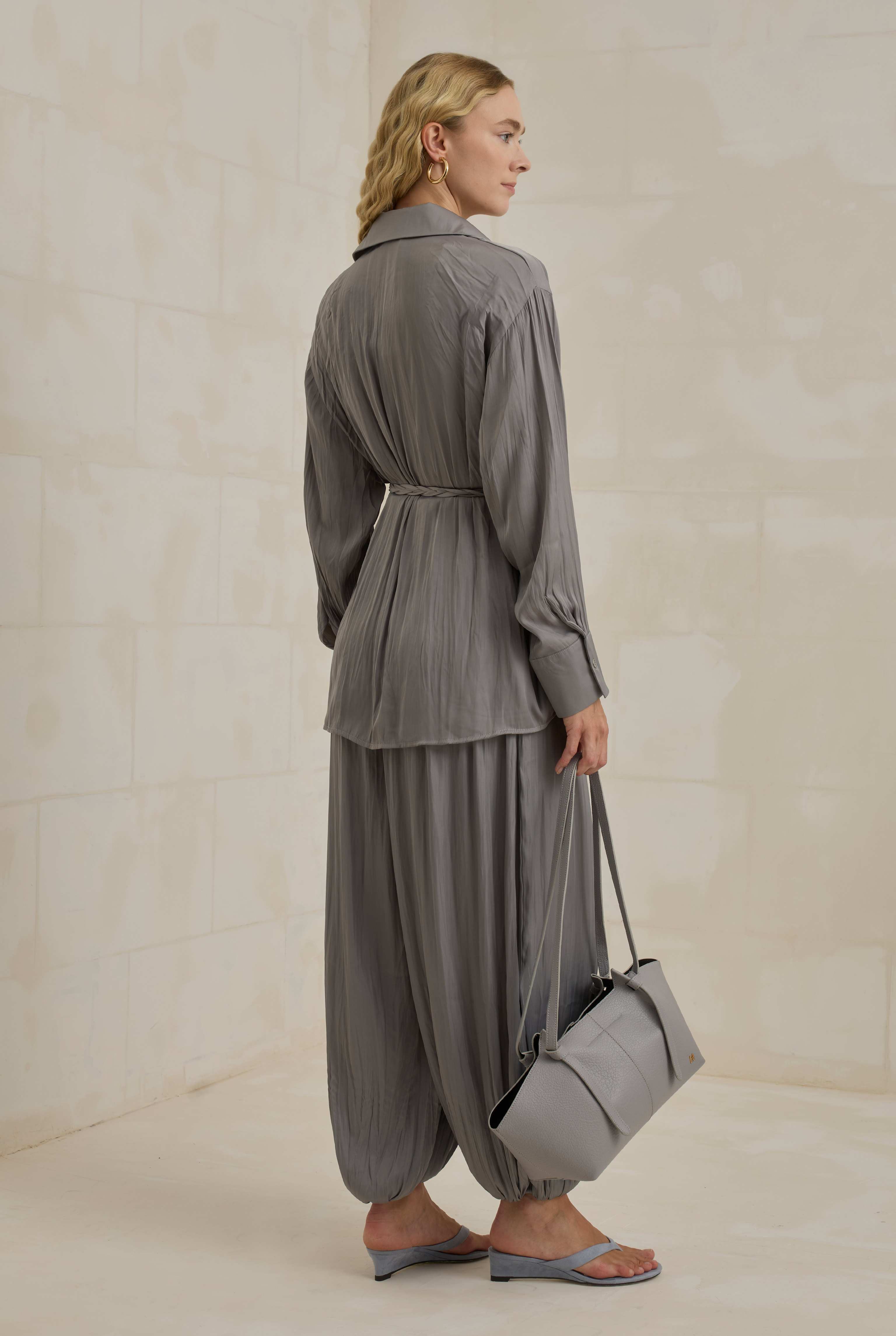 Harem Pants Set Gray - 4