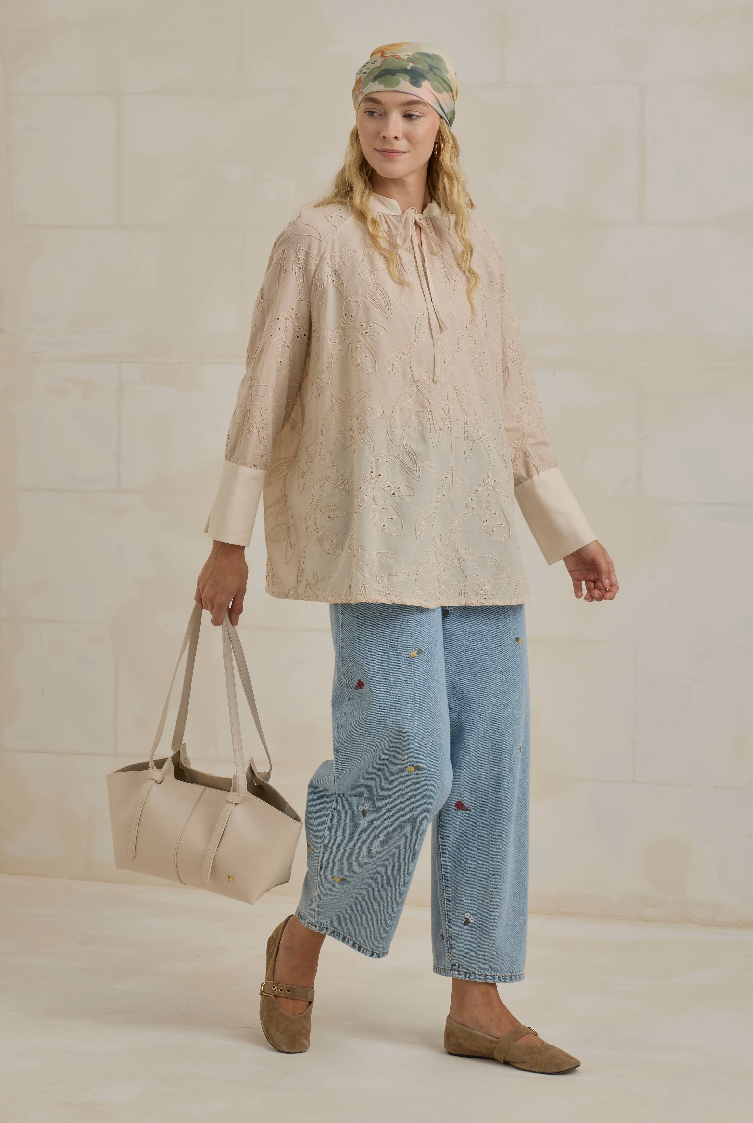 Mini Shopper Bag Cream - 3